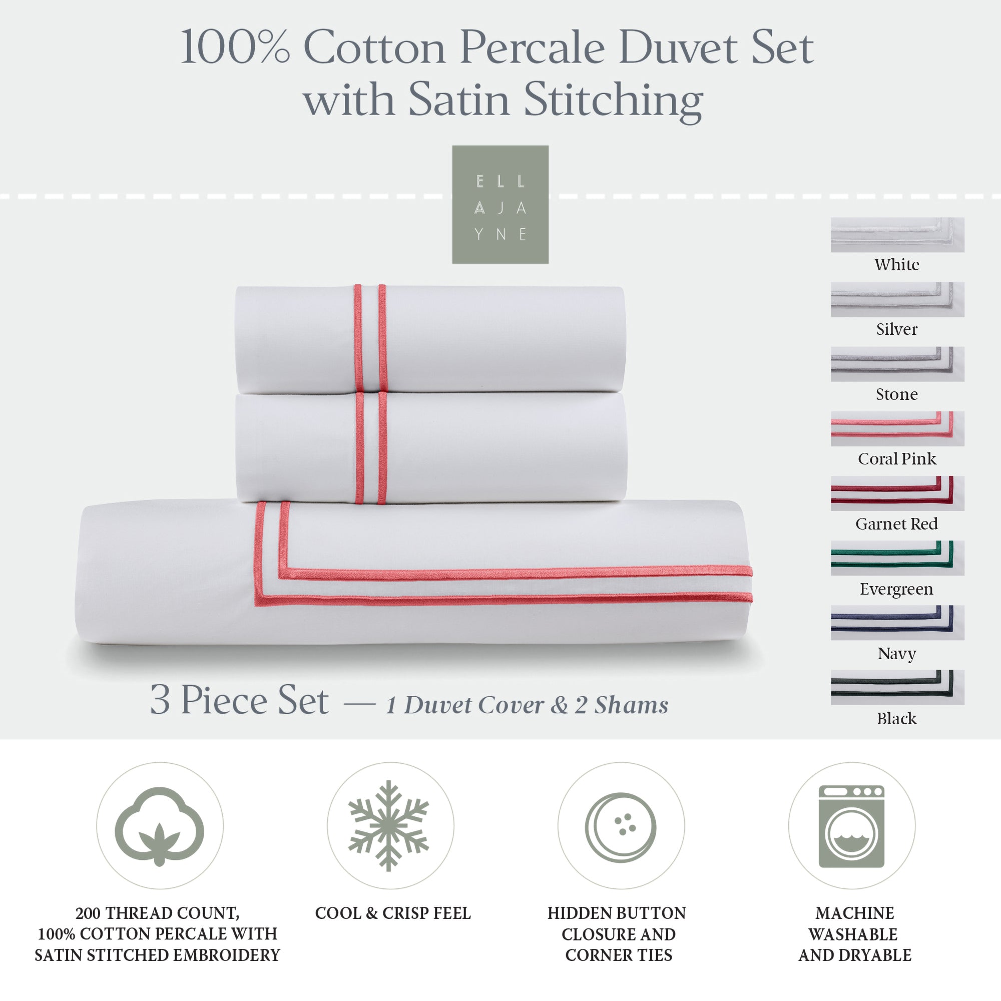 Comforter / Color-Coral Pink