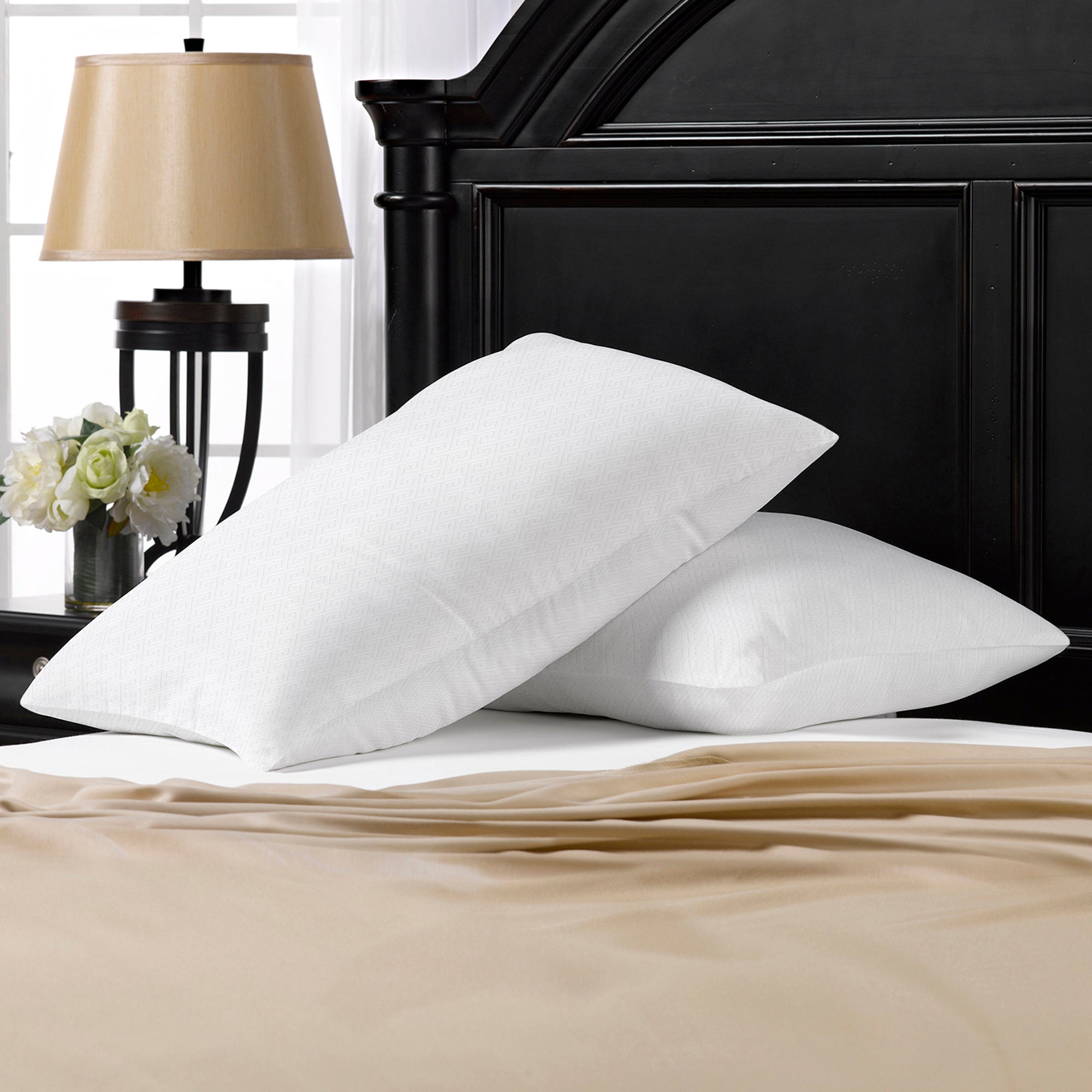 Simple Comfort Down-Alternative Pillow – Medium fill, Hypoallergenic Support for All Sleep Positions