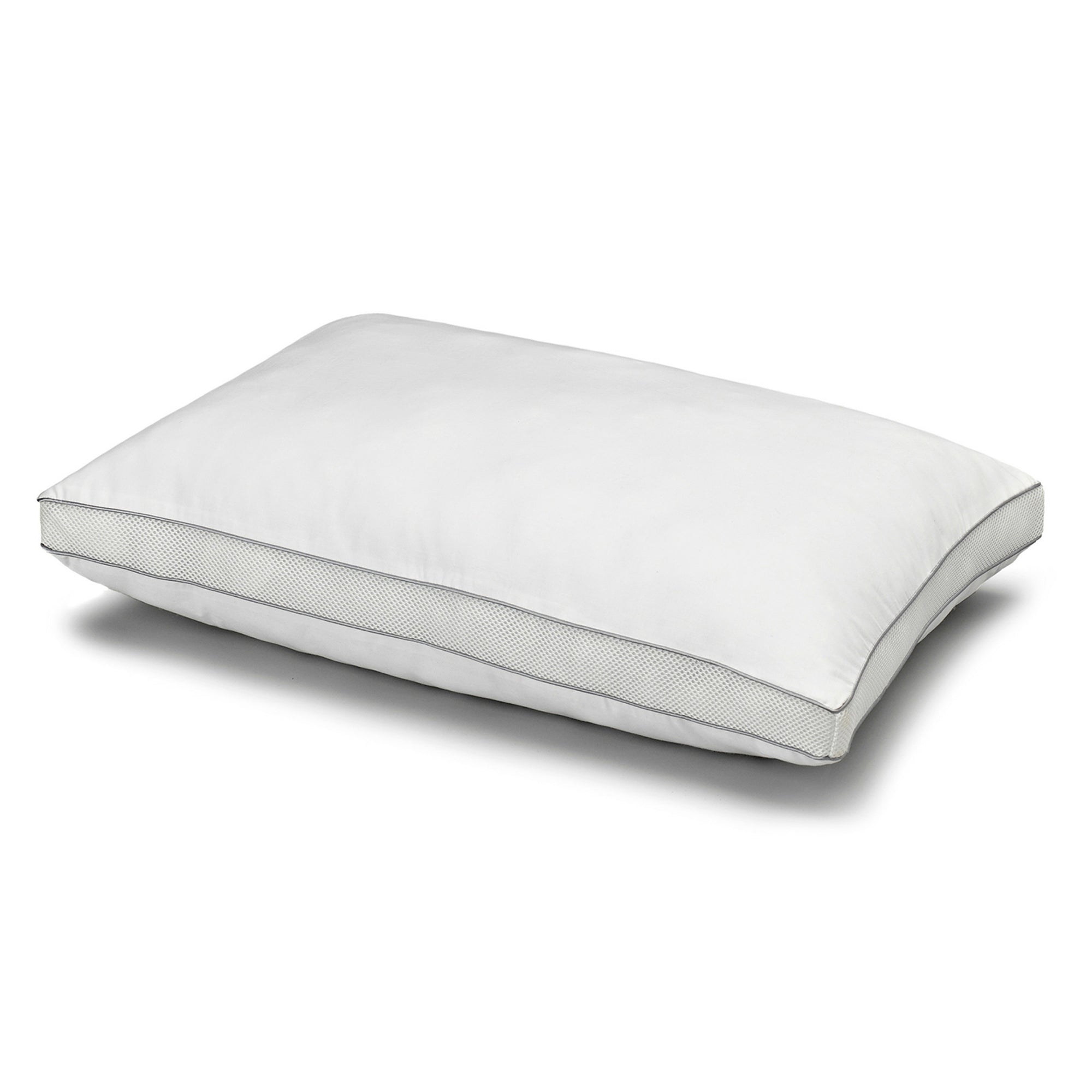 Luxury Cotton Mesh Gusseted Pillow – Hypoallergenic, Medium Density for All Sleep Positions