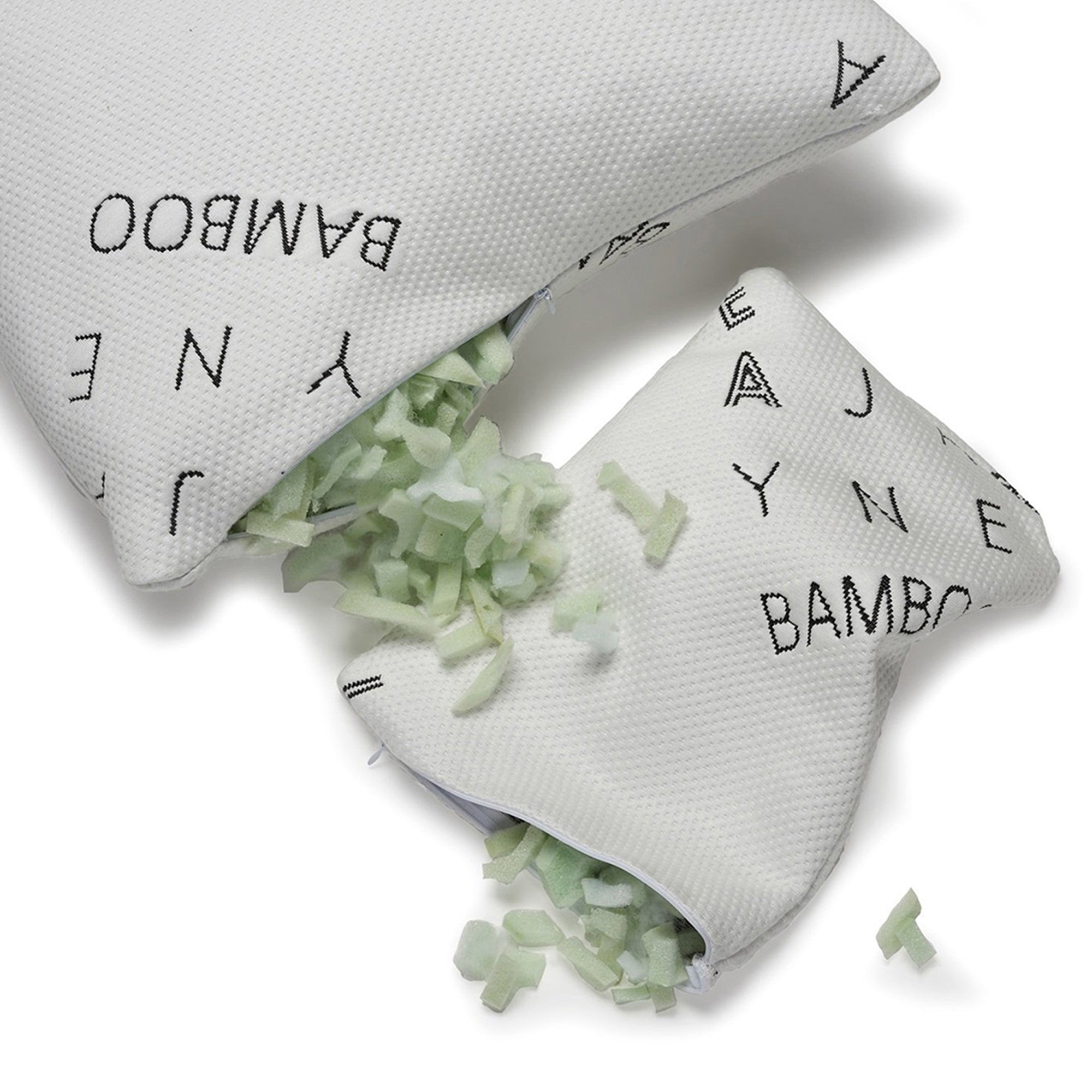 Bamboo Shredded Memory Foam Pillow with Bonus Travel Pillow