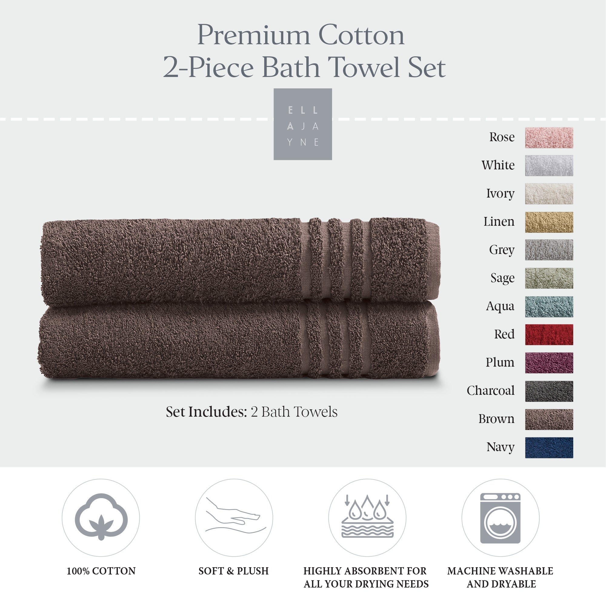 Towels / Color-Brown
