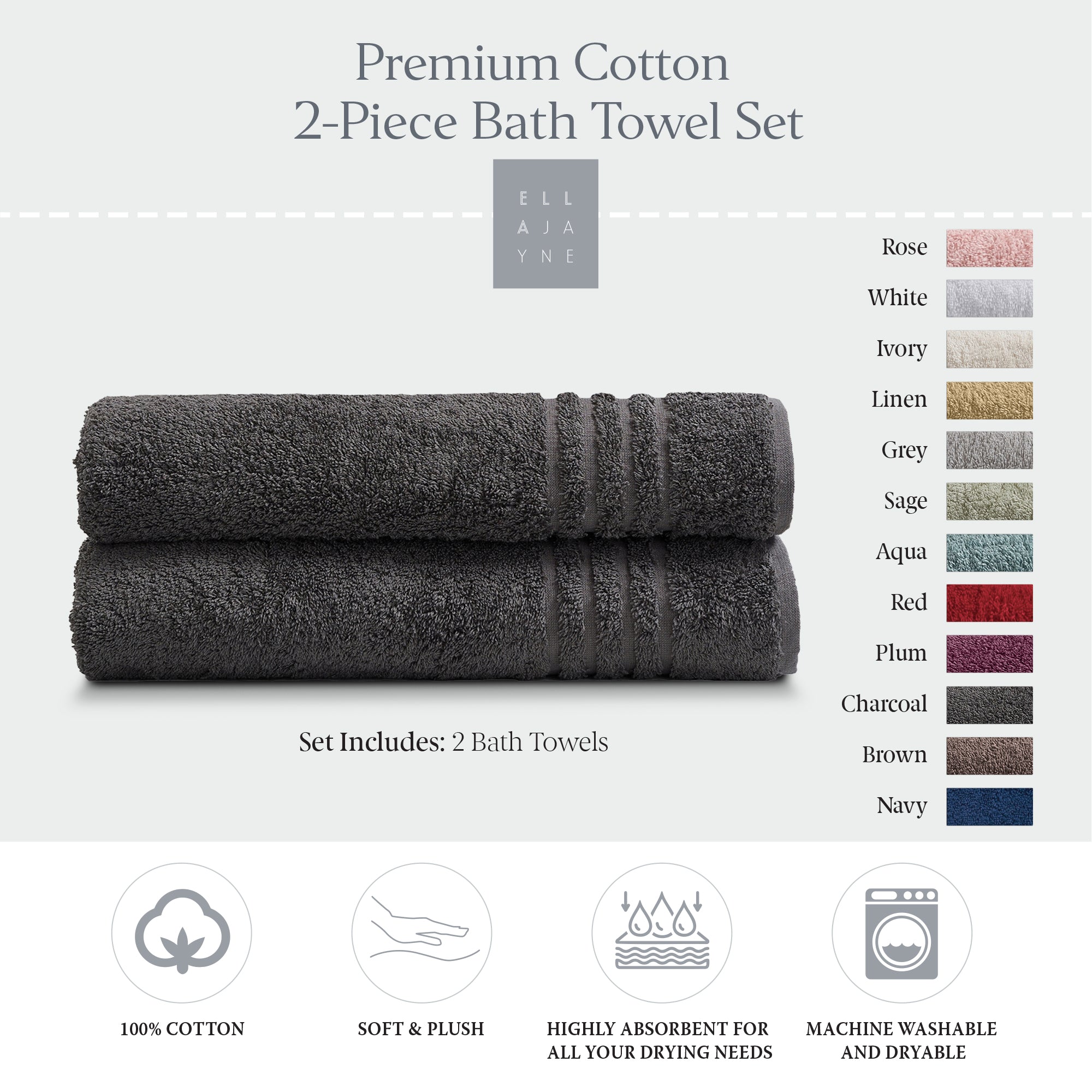 Towels / Color-Charcoal