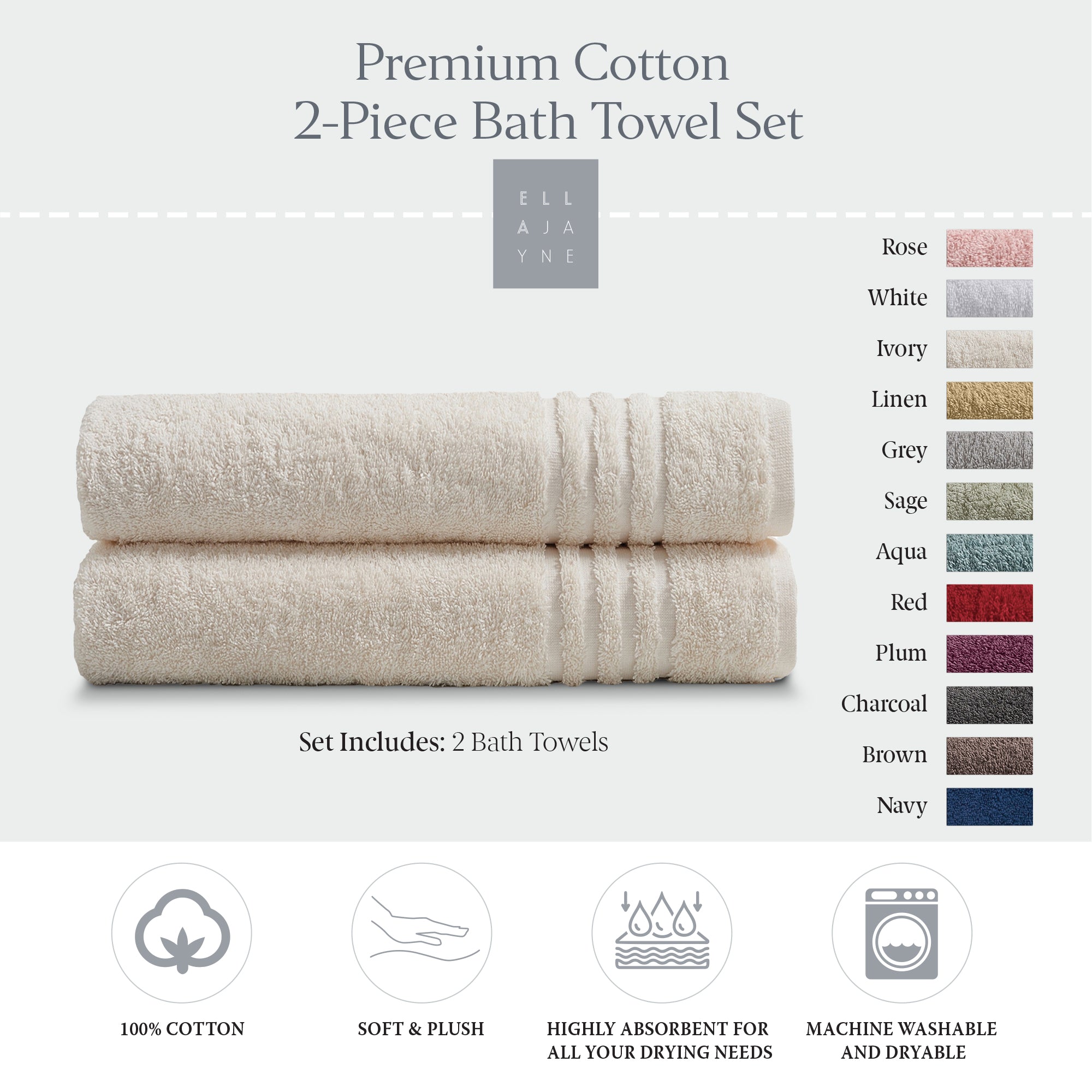 Towels / Color-Ivory