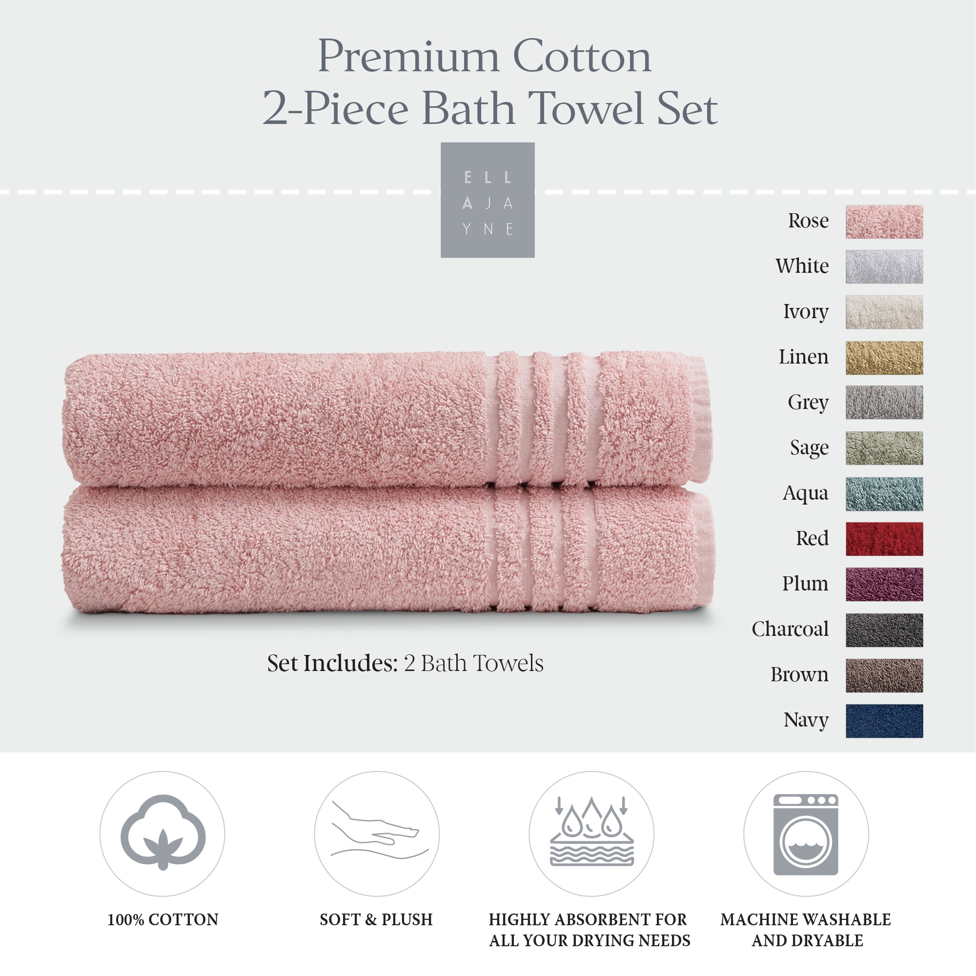 Towels / Color-Rose
