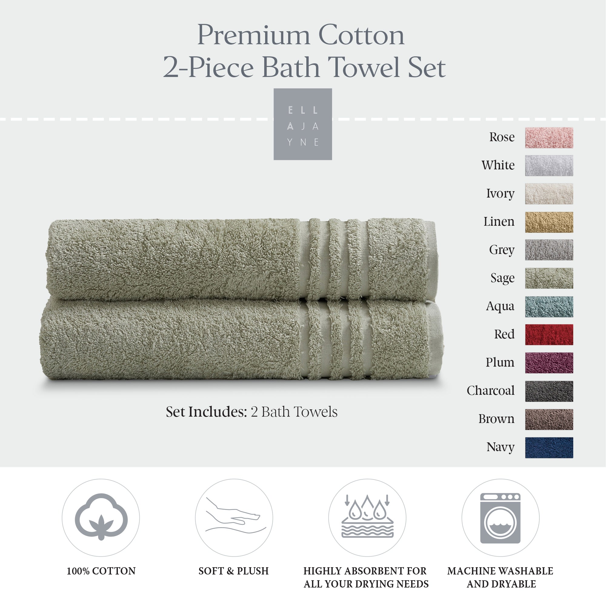 Towels / Color-Sage