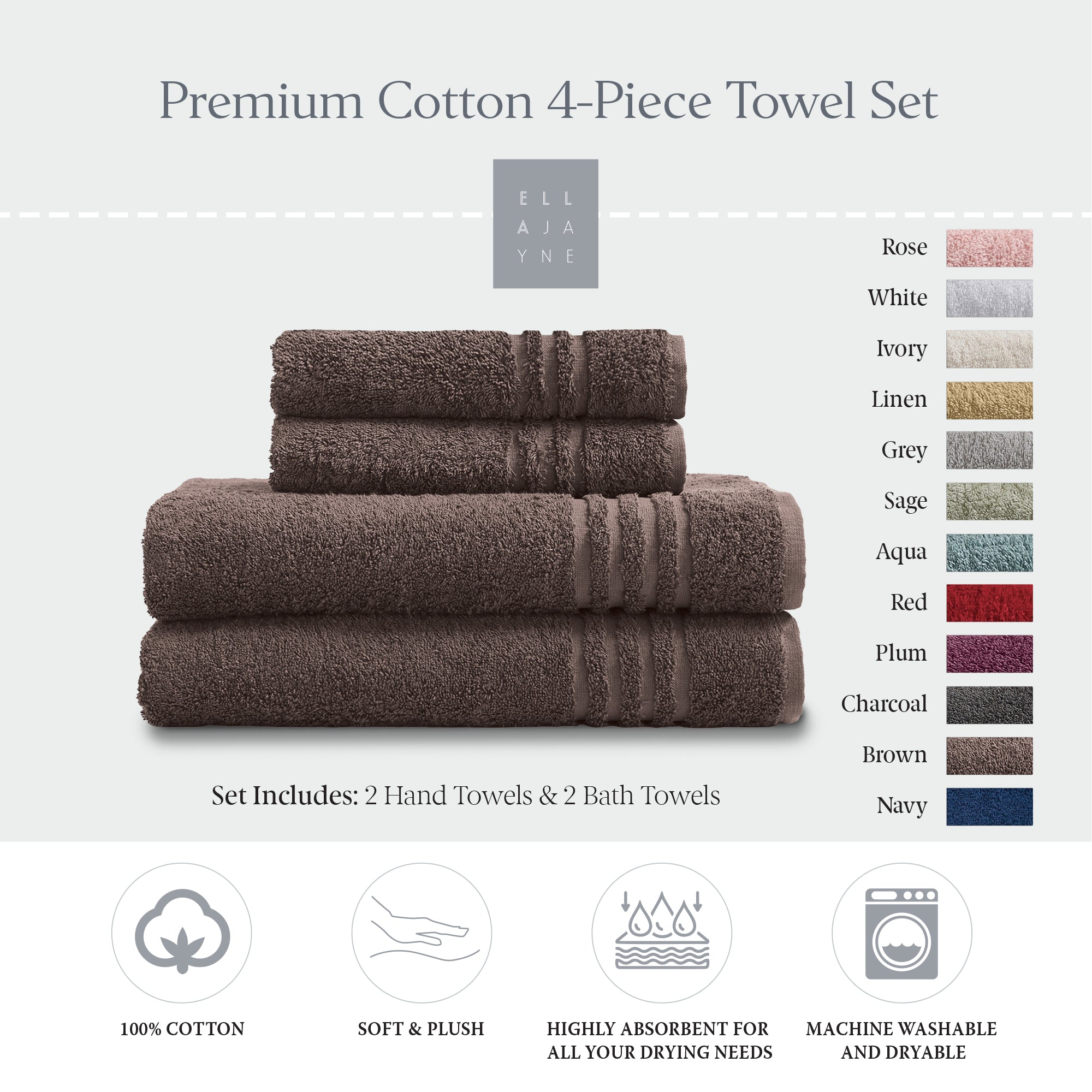 Towels / Color-Brown