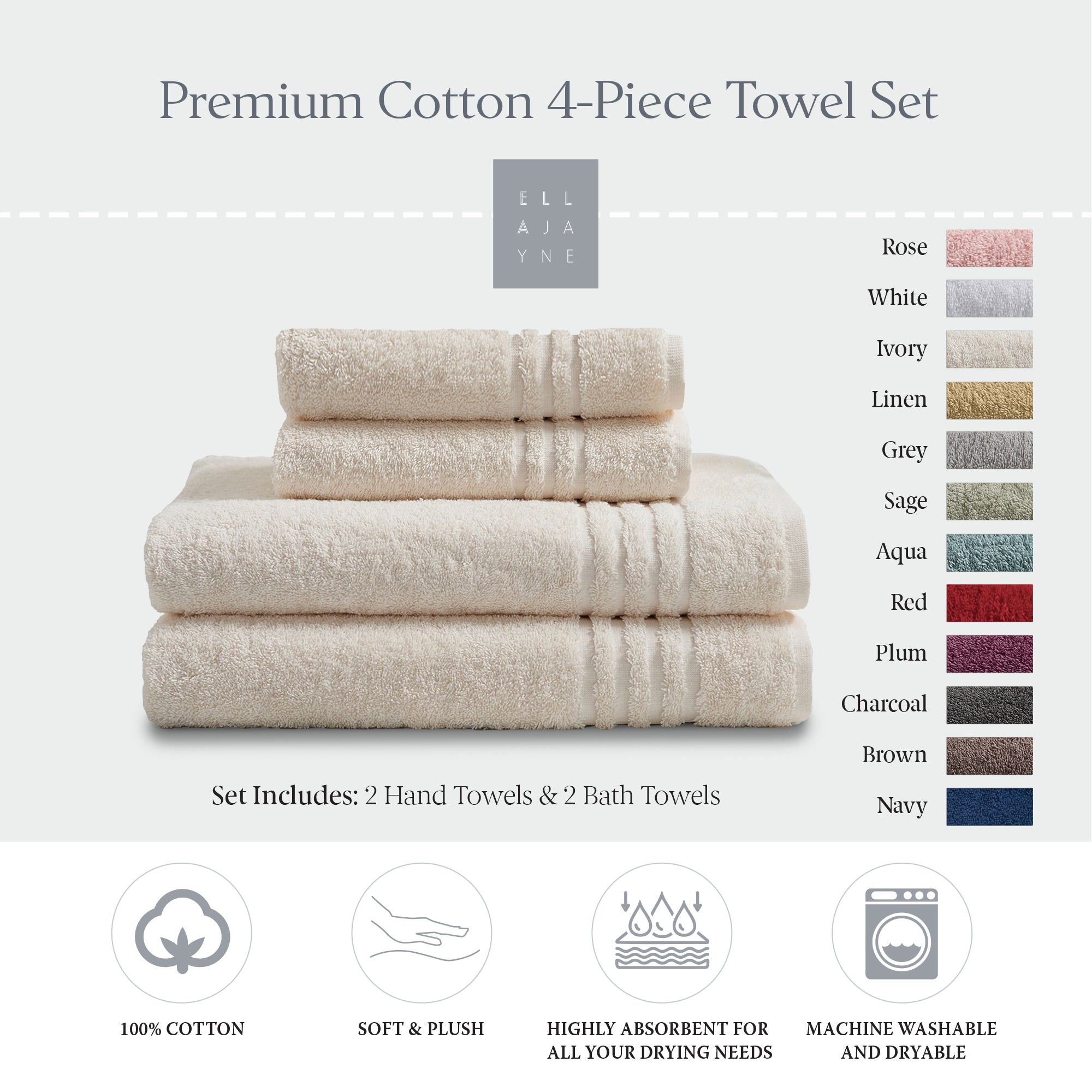 Towels / Color-Ivory