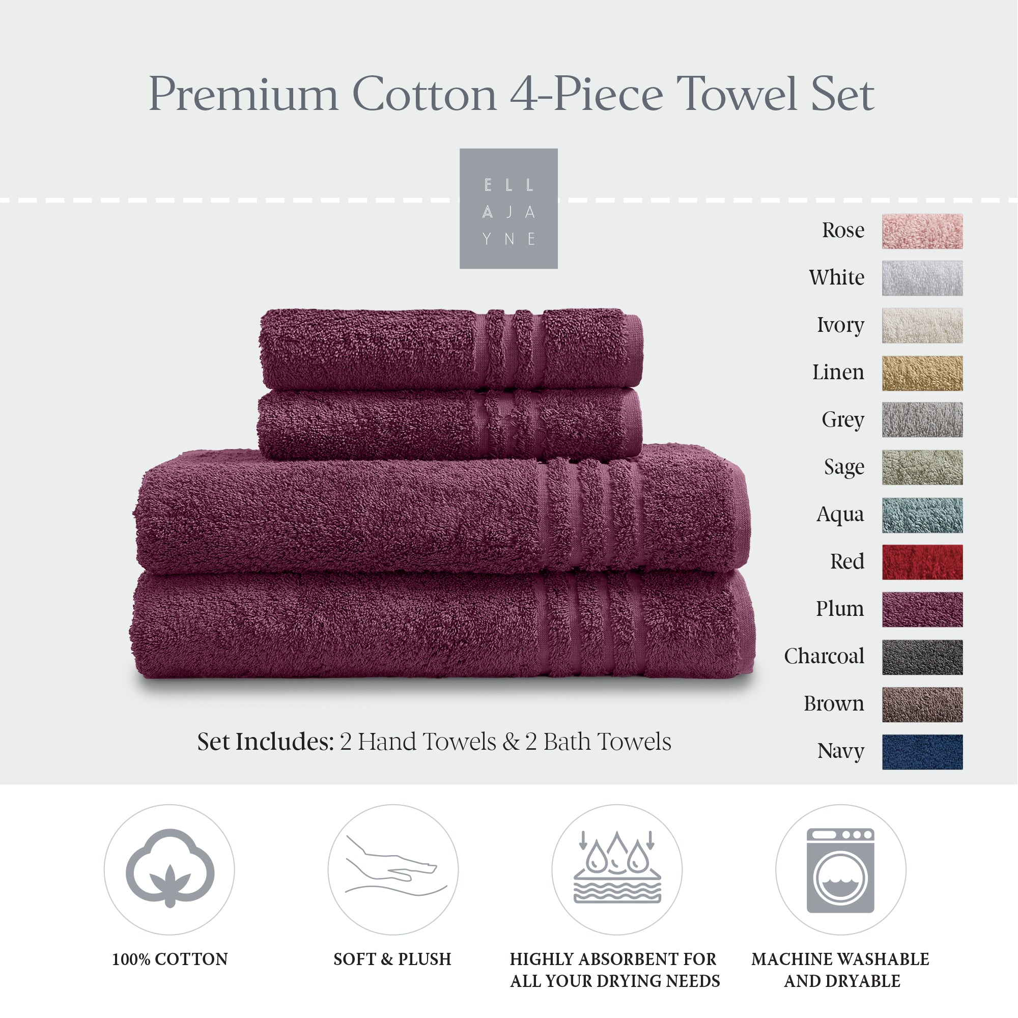 Towels / Color-Plum