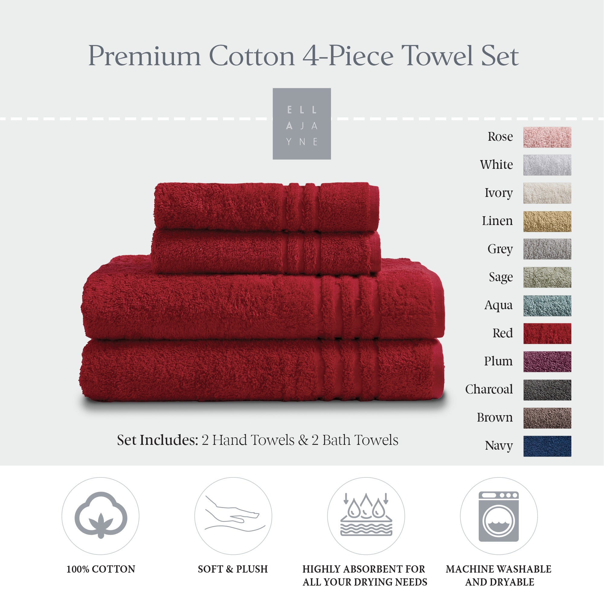 Towels / Color-Red