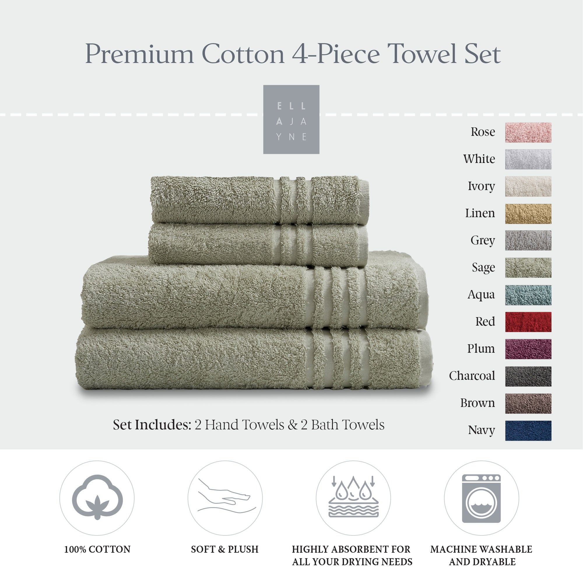 Towels / Color-Sage