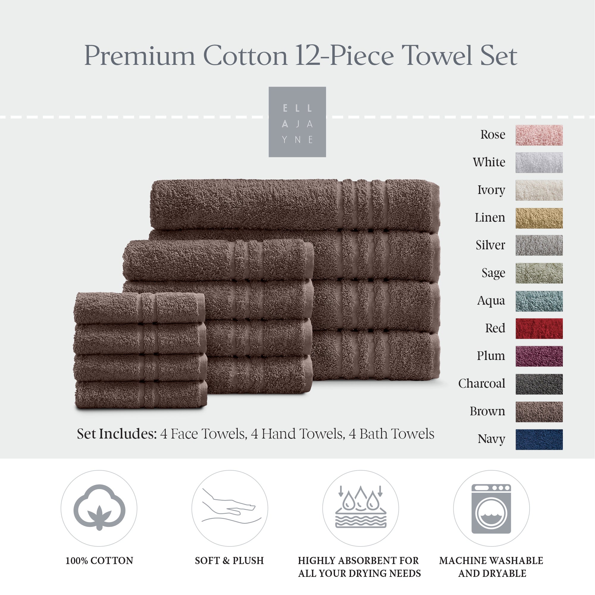 Towels / Color-Brown