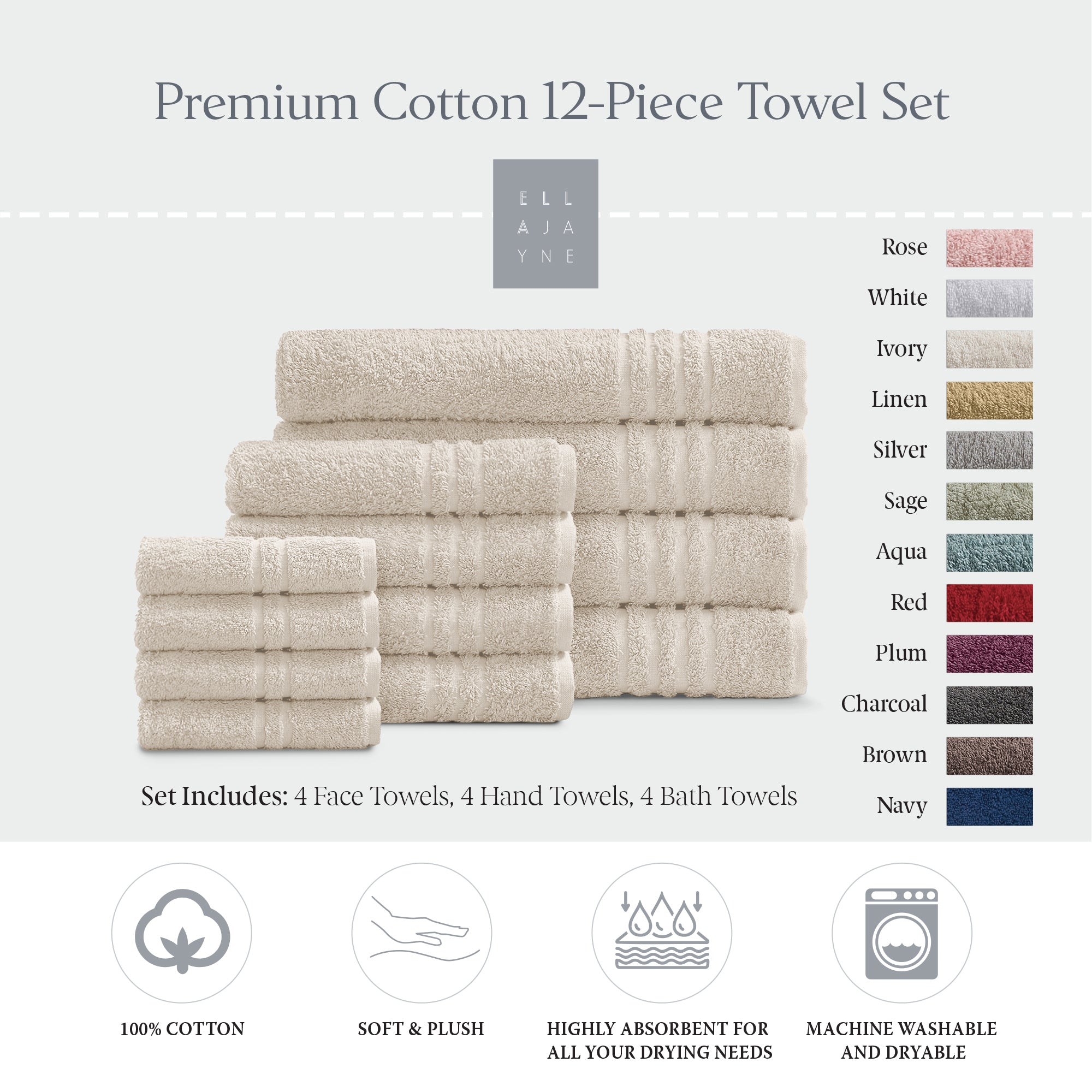Towels / Color-Ivory