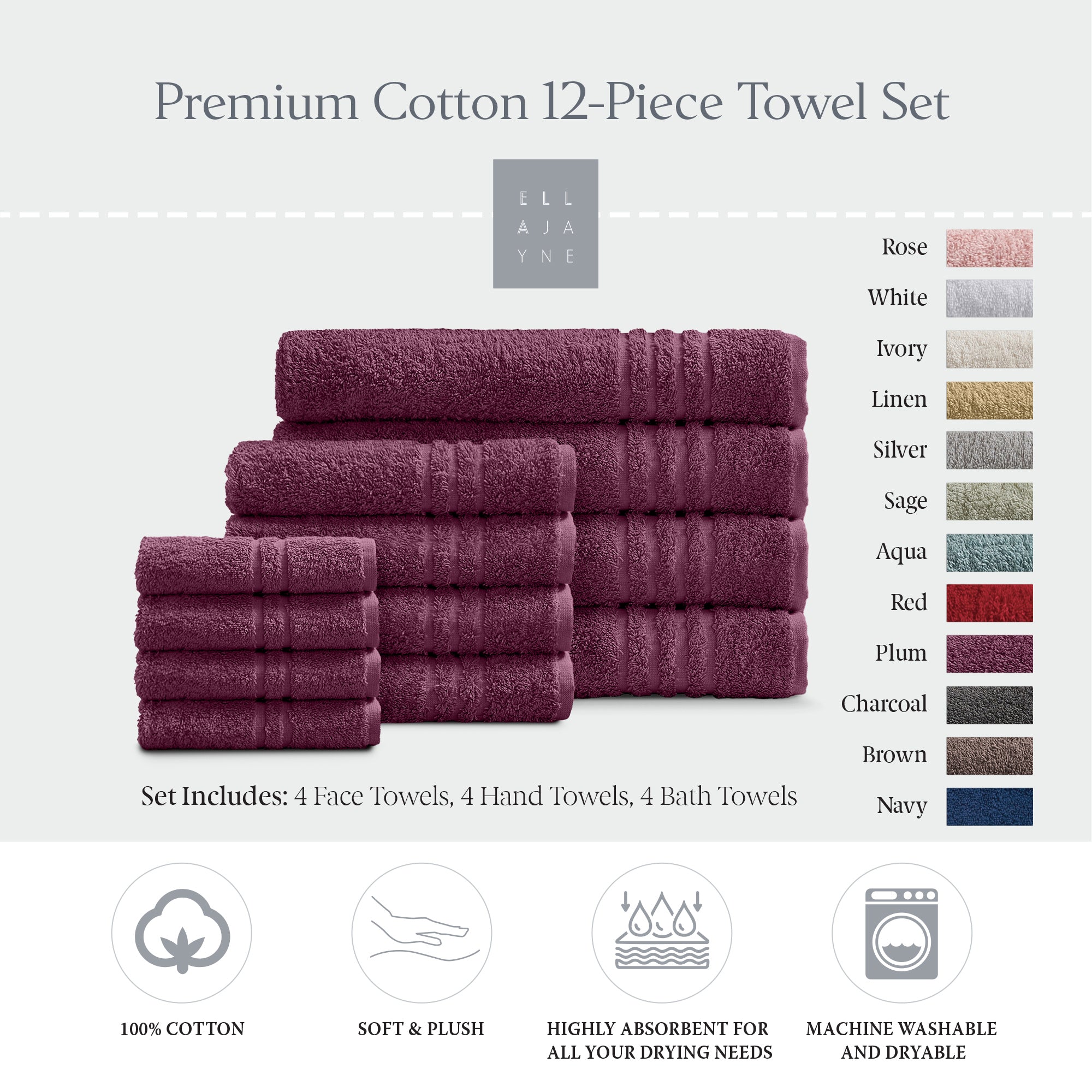 Towels / Color-Plum