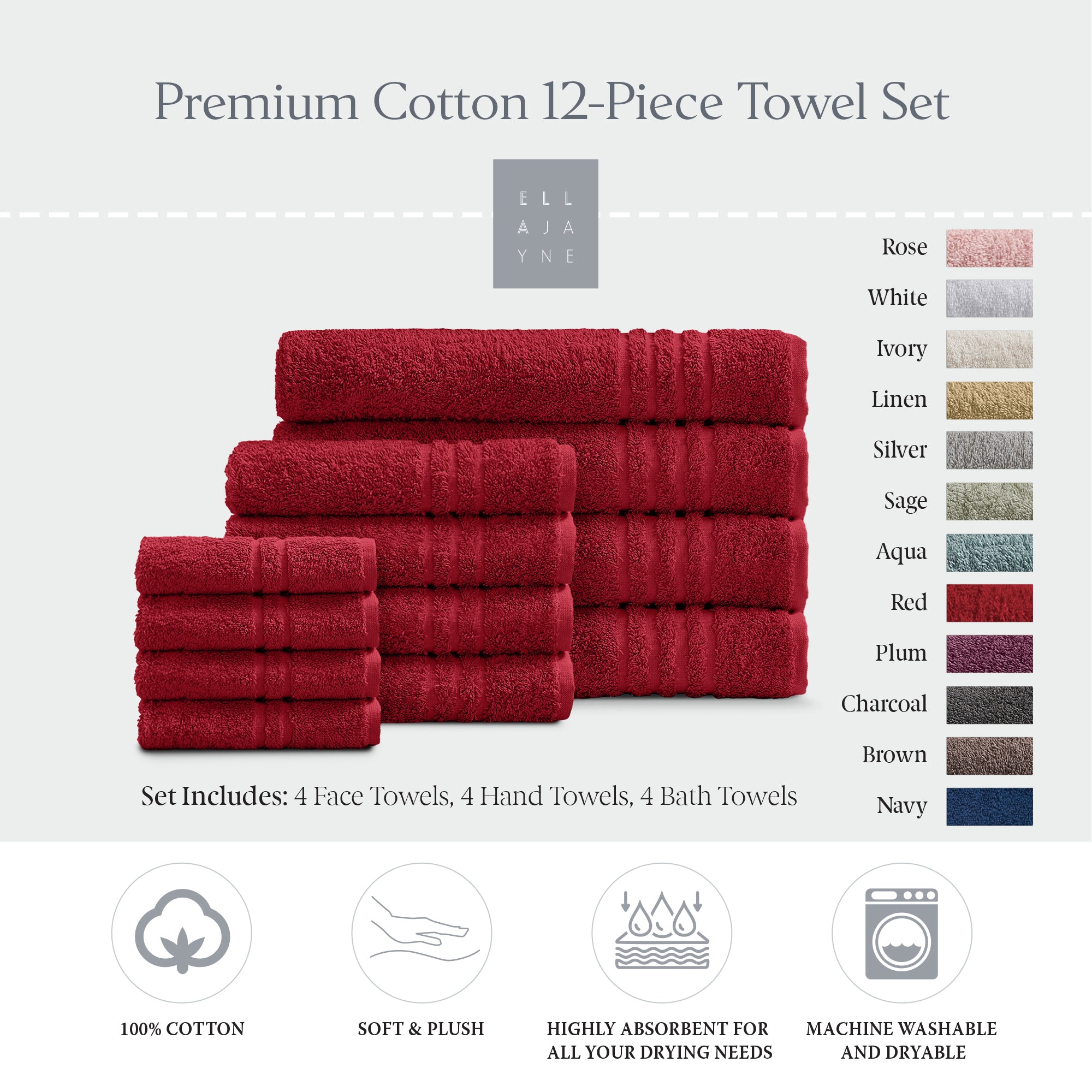 Towels / Color-Red