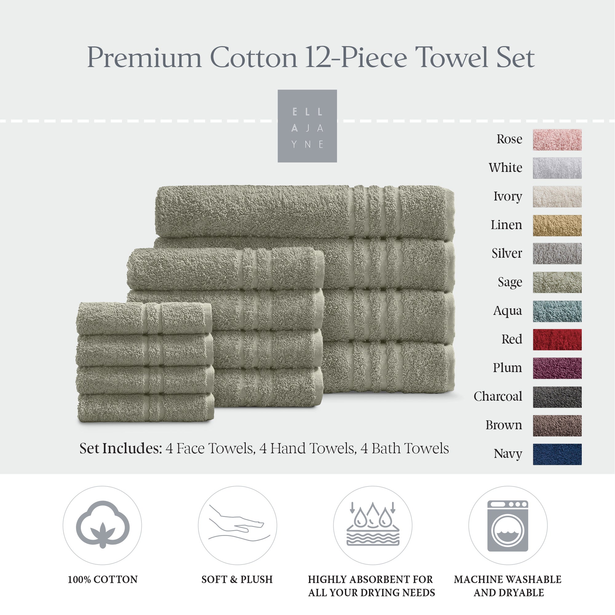 Towels / Color-Sage