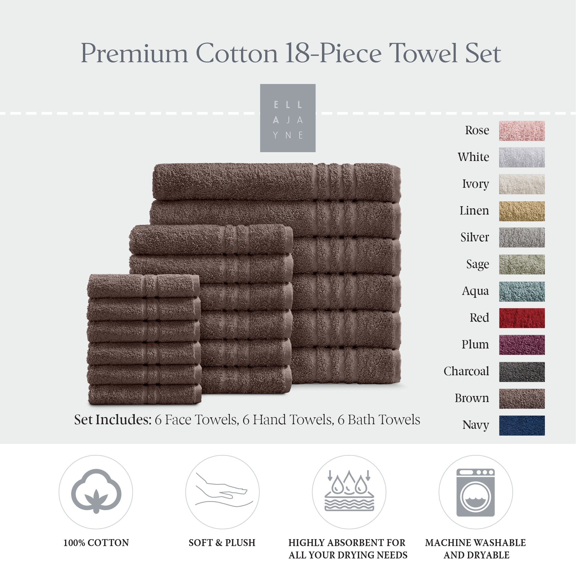 Towels / Color-Brown