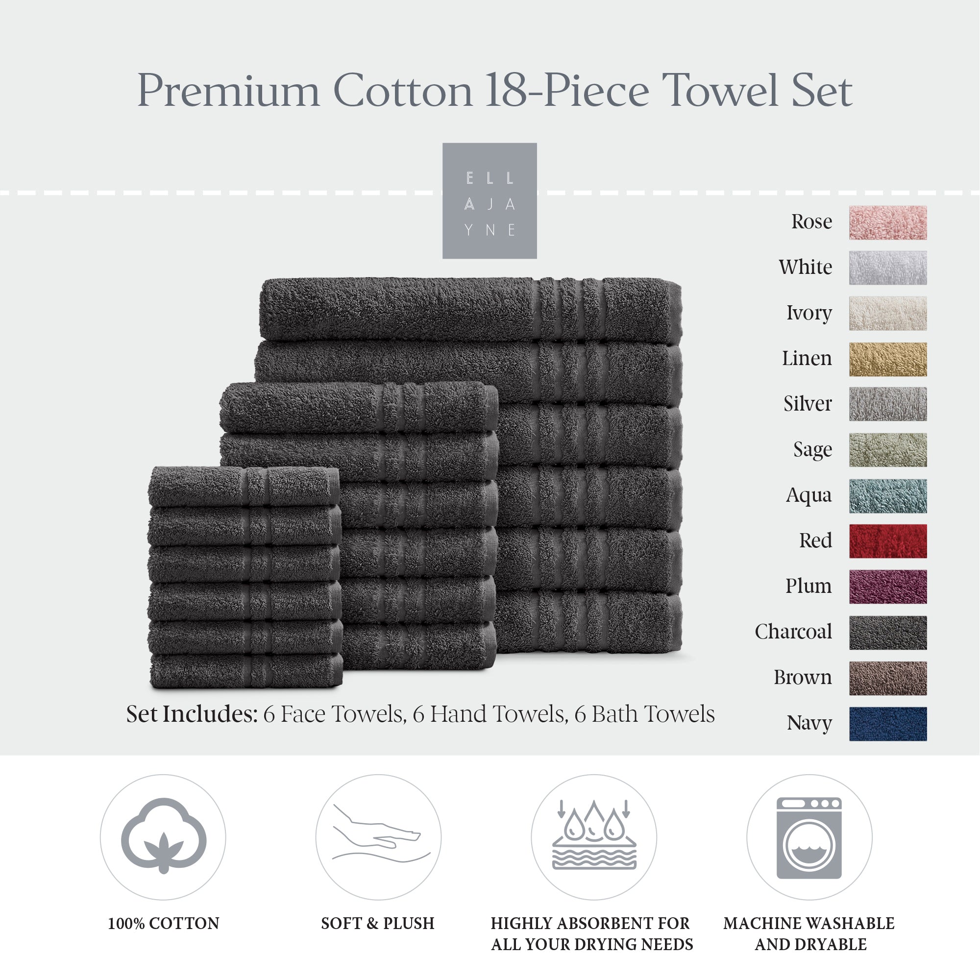 Towels / Color-Charcoal