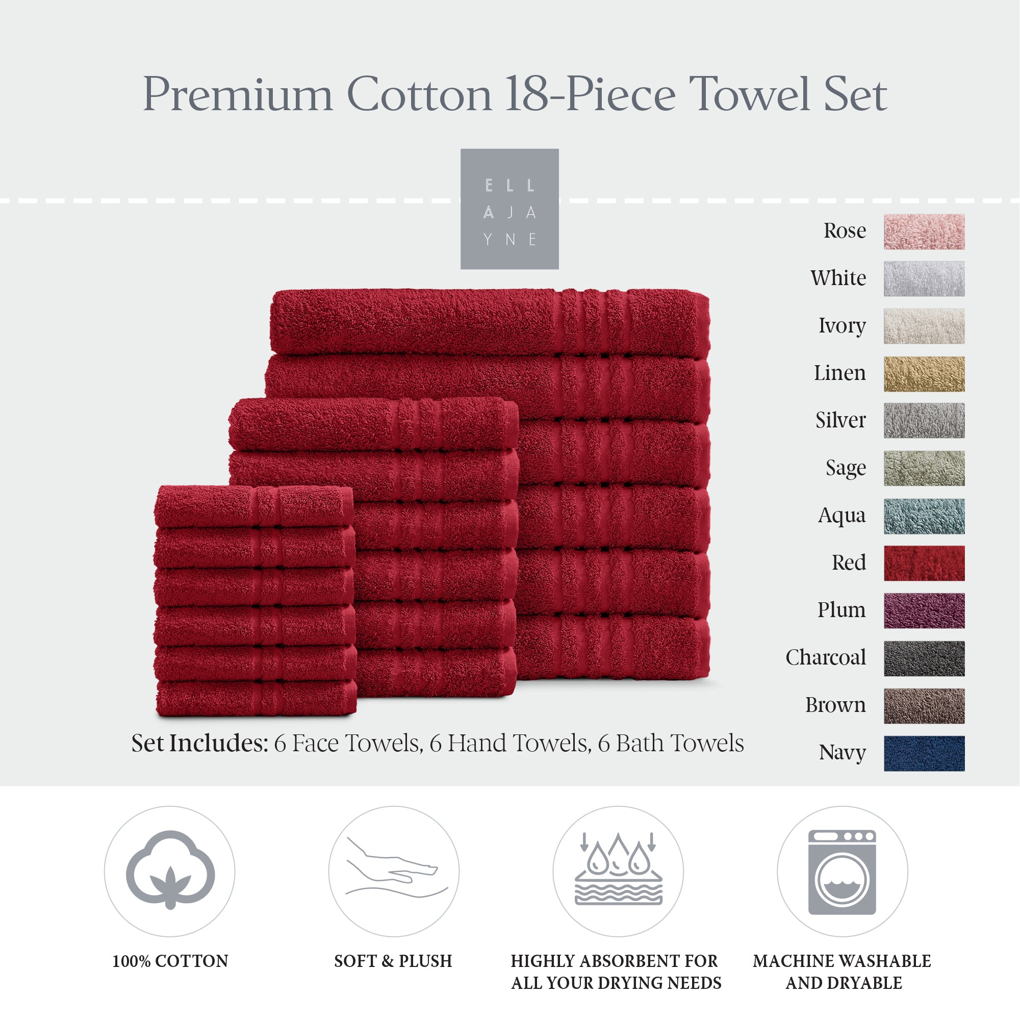 Towels / Color-Red