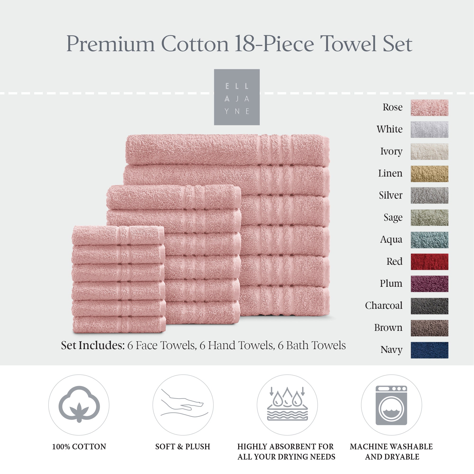 Towels / Color-Rose
