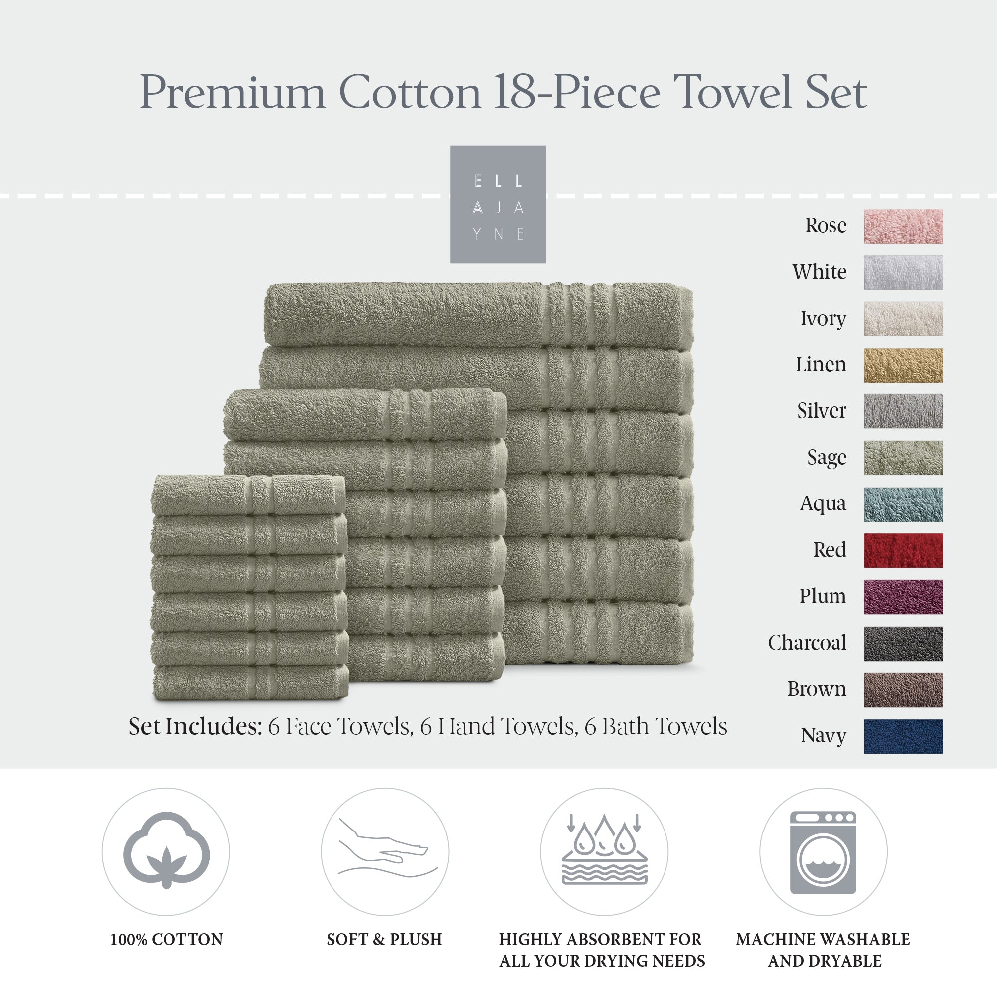 Towels / Color-Sage