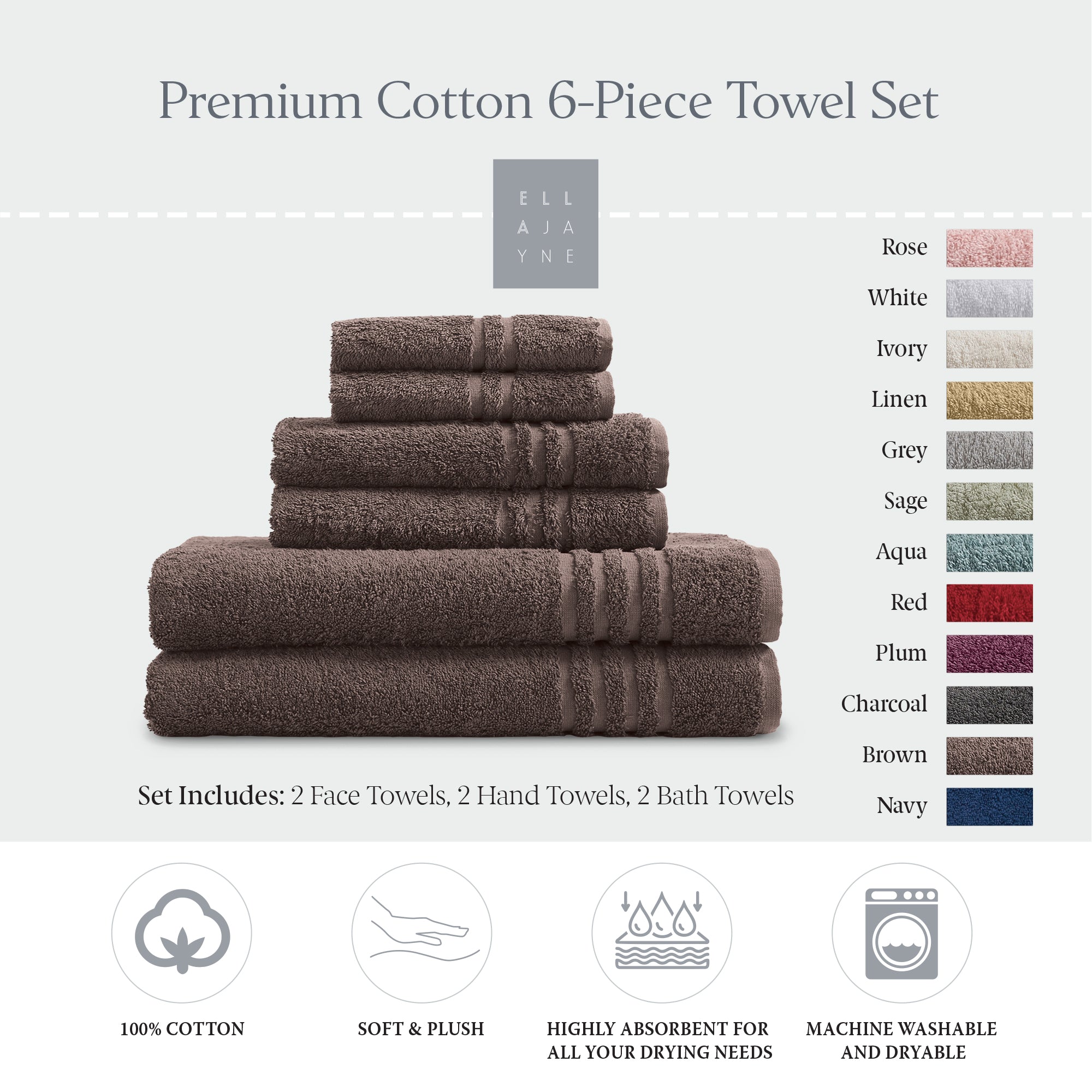 Towels / Color-Brown