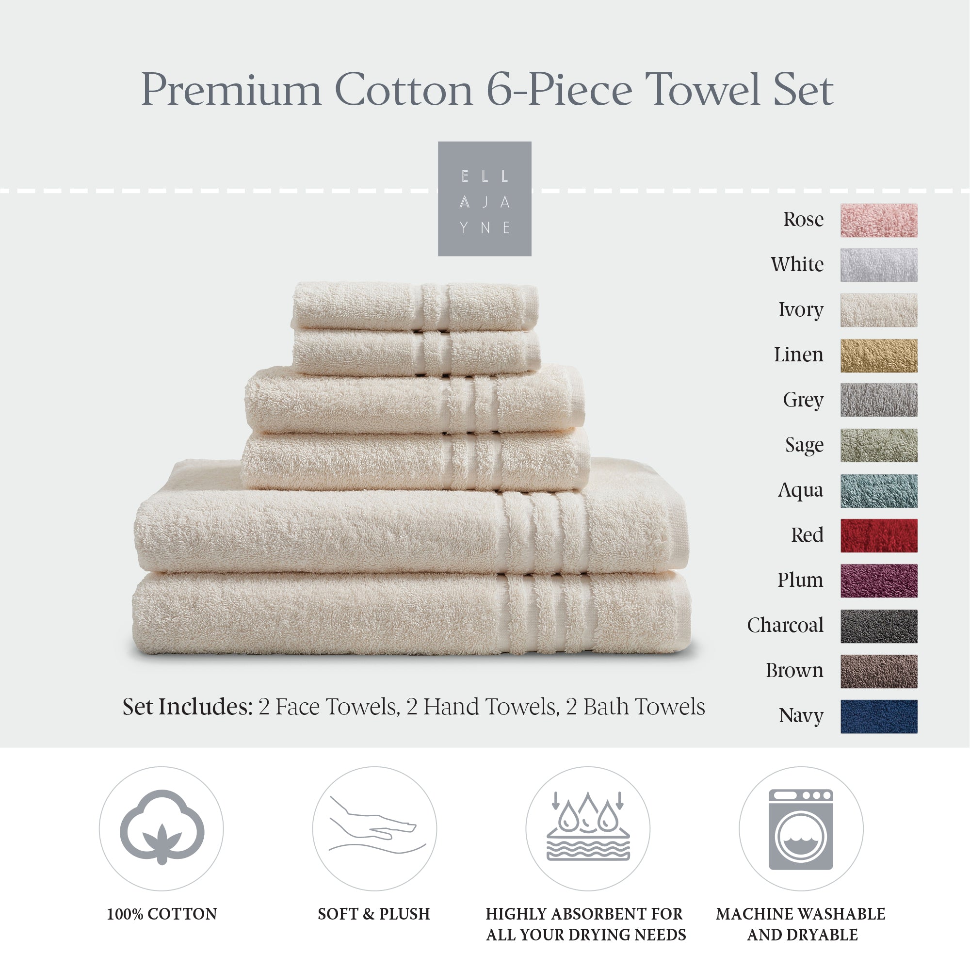 Towels / Color-Ivory