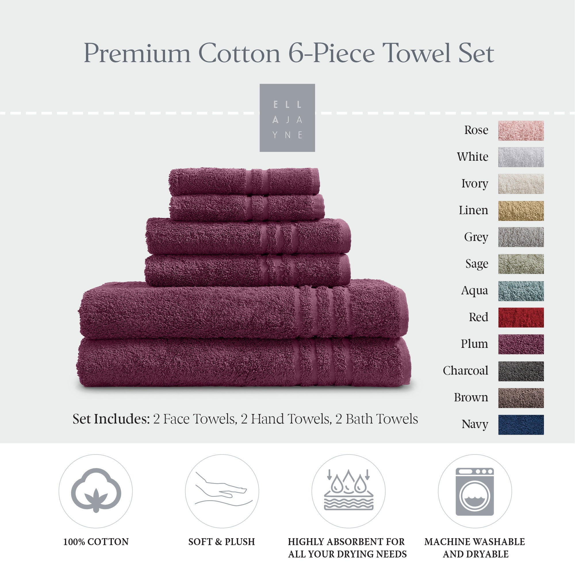 Towels / Color-Plum