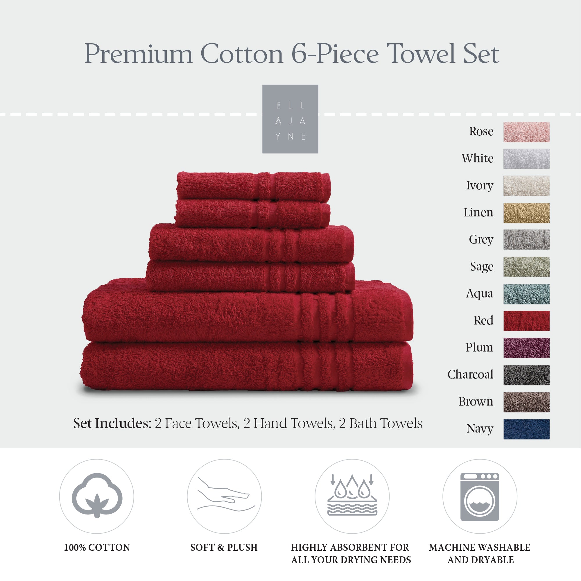 Towels / Color-Red