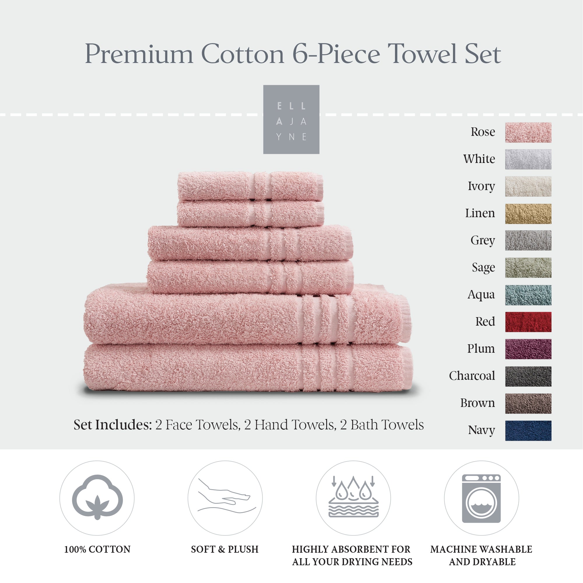 Towels / Color-Rose
