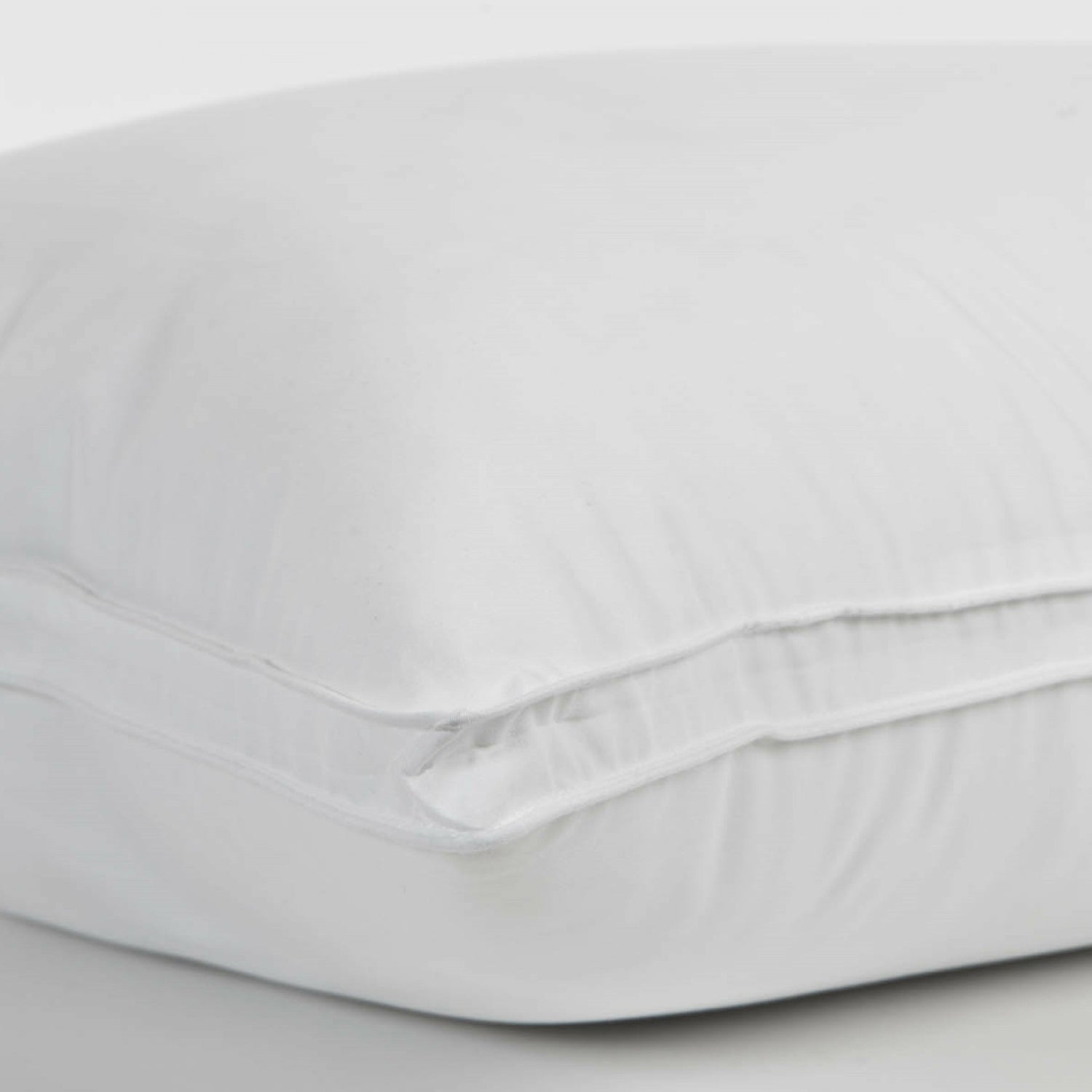 Luxury Plush Allergy Resistant Medium Down Like Fiber Filled Pillow - Set of Four