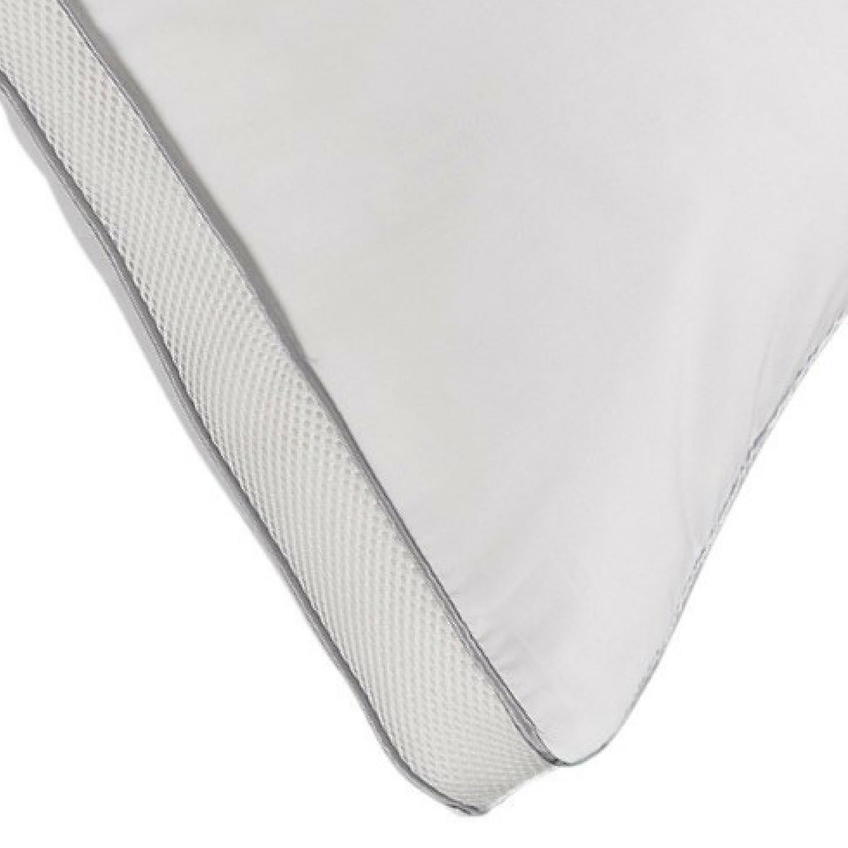MEMORY FIBER Pillow 100% Cotton Luxurious Mesh Gusseted Shell All Sleeper  Pillow