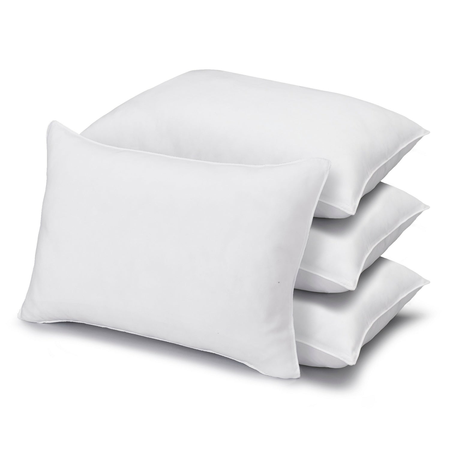 Soft Plush Gel Fiber Filled Allergy Resistant Stomach Sleeper Pillow