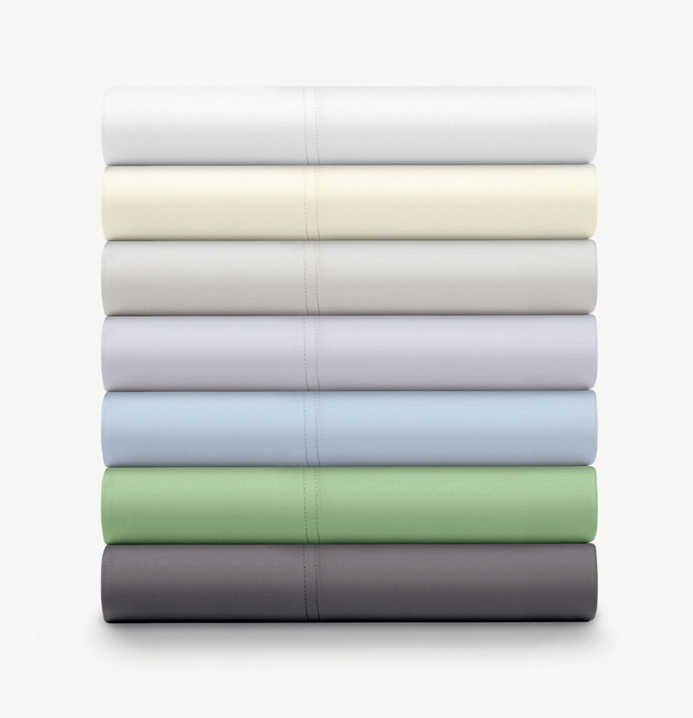 Cotton Sateen Pillowcase Pair 500 Thread Count 2-Piece Set