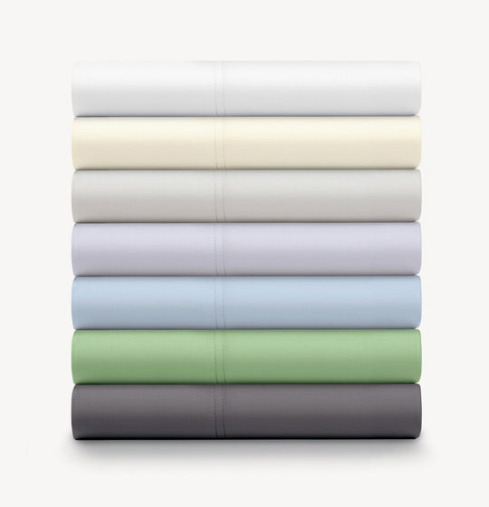 Cotton Sateen Pillowcase Pair 500 Thread Count 2-Piece Set