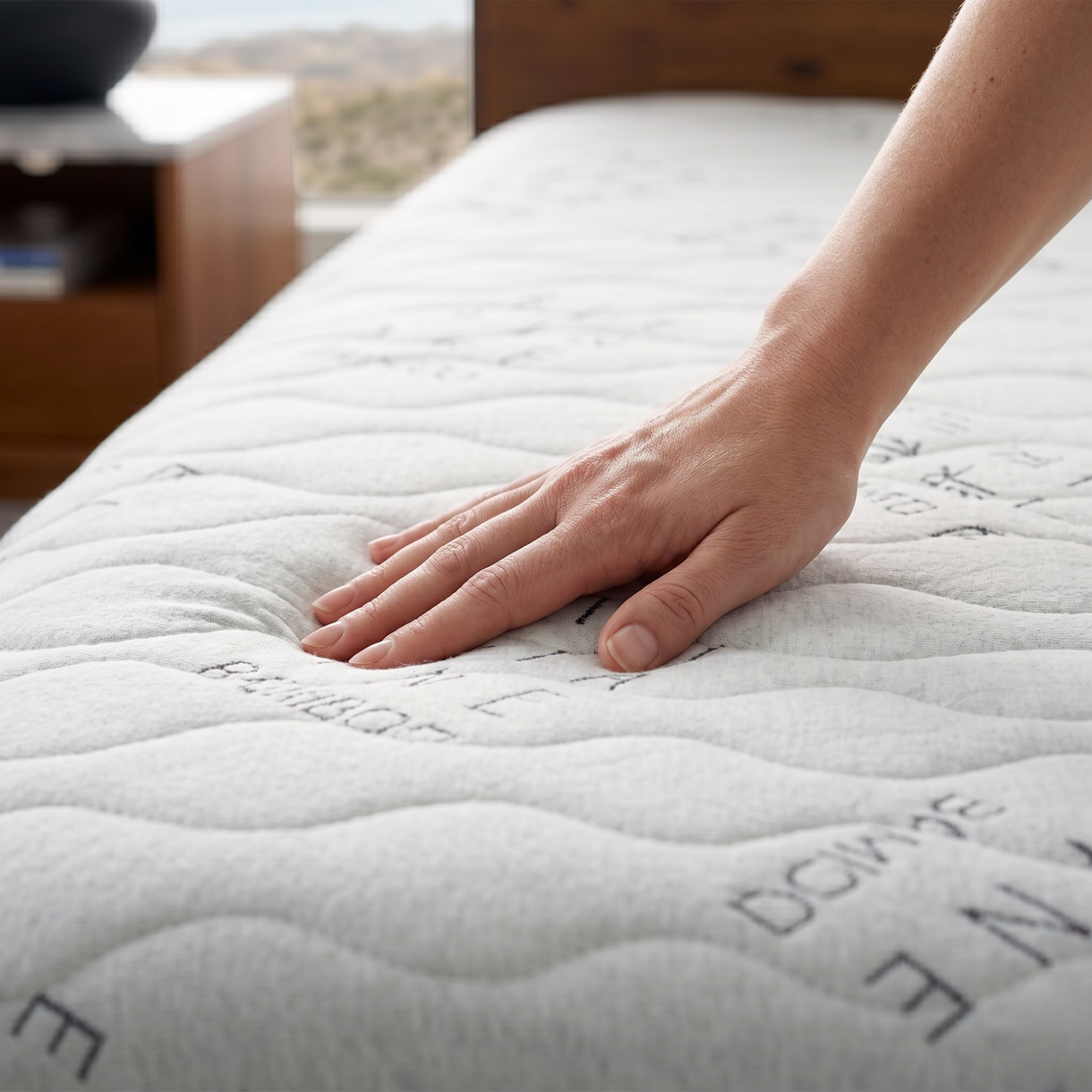Allergy-Free Bamboo Mattress Protector with Waterproof Lining Protection