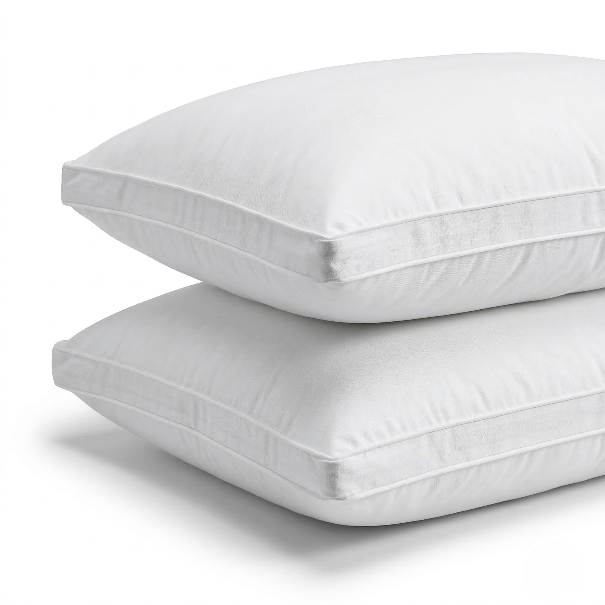 Plush and Supportive Gusseted Microfiber Pillow for All Sleep Positions - Set of 4 Pillows