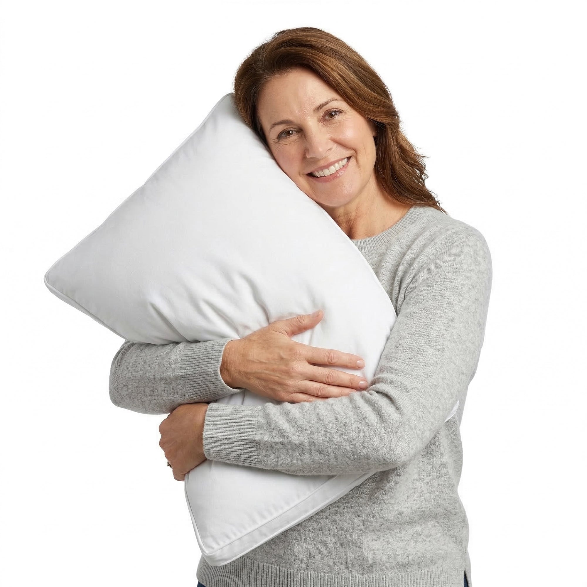 Plush and Supportive Gusseted Microfiber Pillow for All Sleep Positions - Set of 4 Pillows