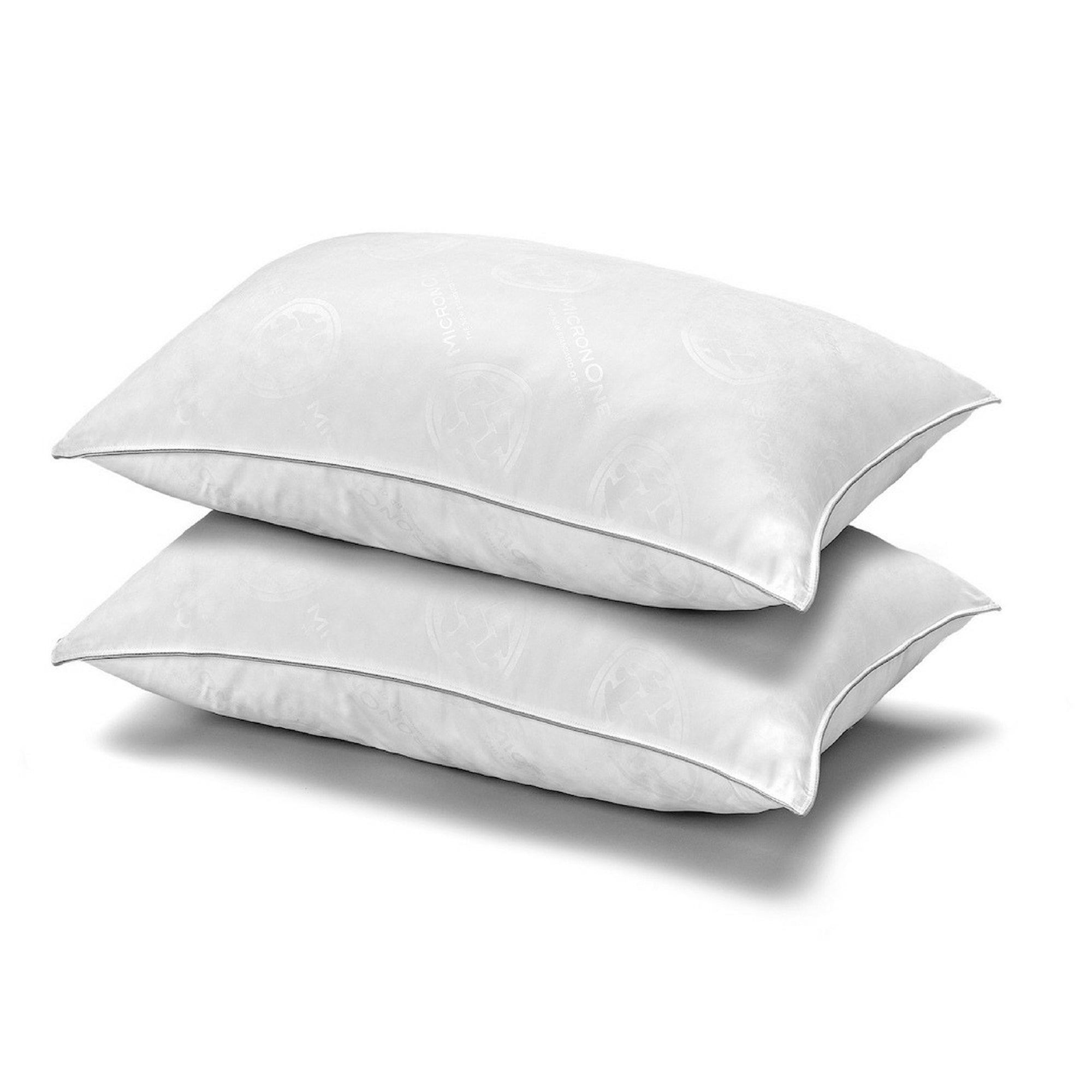 Allergy, Dust Mite & Bed Bug Free Medium Density Pillow with MicronOne Technology - Set of Two