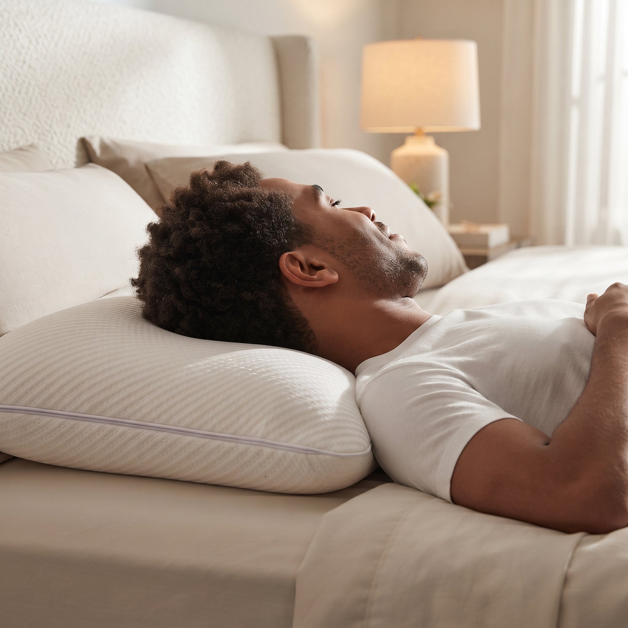 Ella Jayne Adaptive Memory Foam Pillow, Responsive Pressure-Relieving Comfort