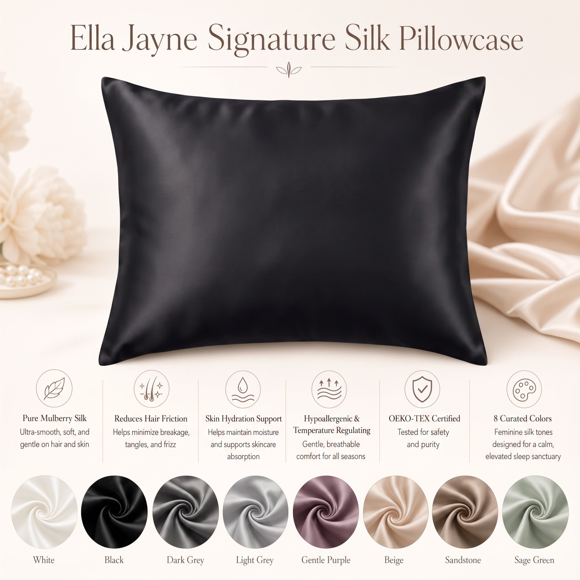 pillowcase / Color-Black