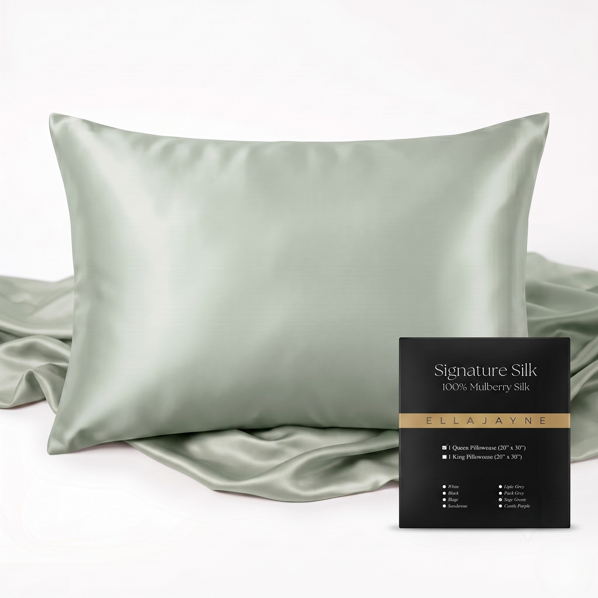 pillowcase / Color-Sage Green