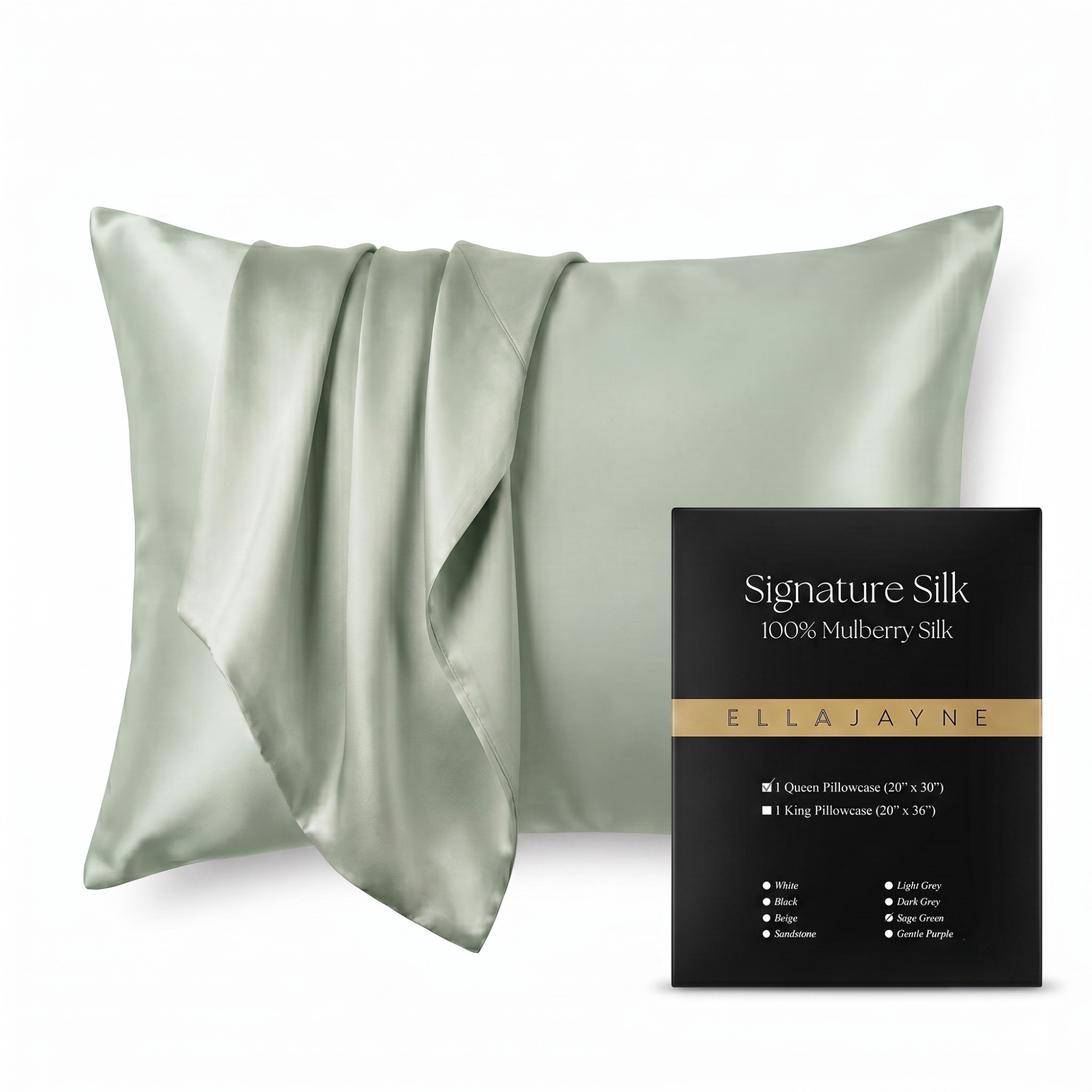 pillowcase / Color-Sage Green
