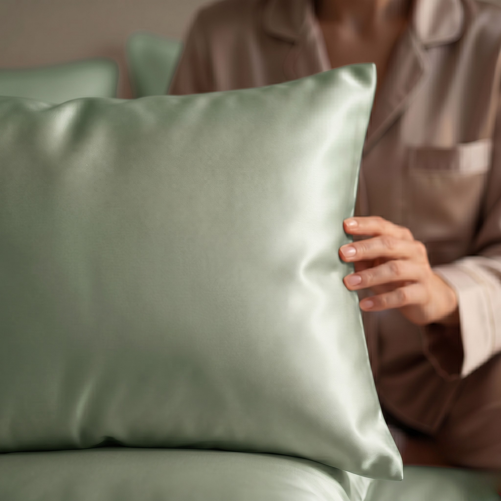 pillowcase / Color-Sage Green