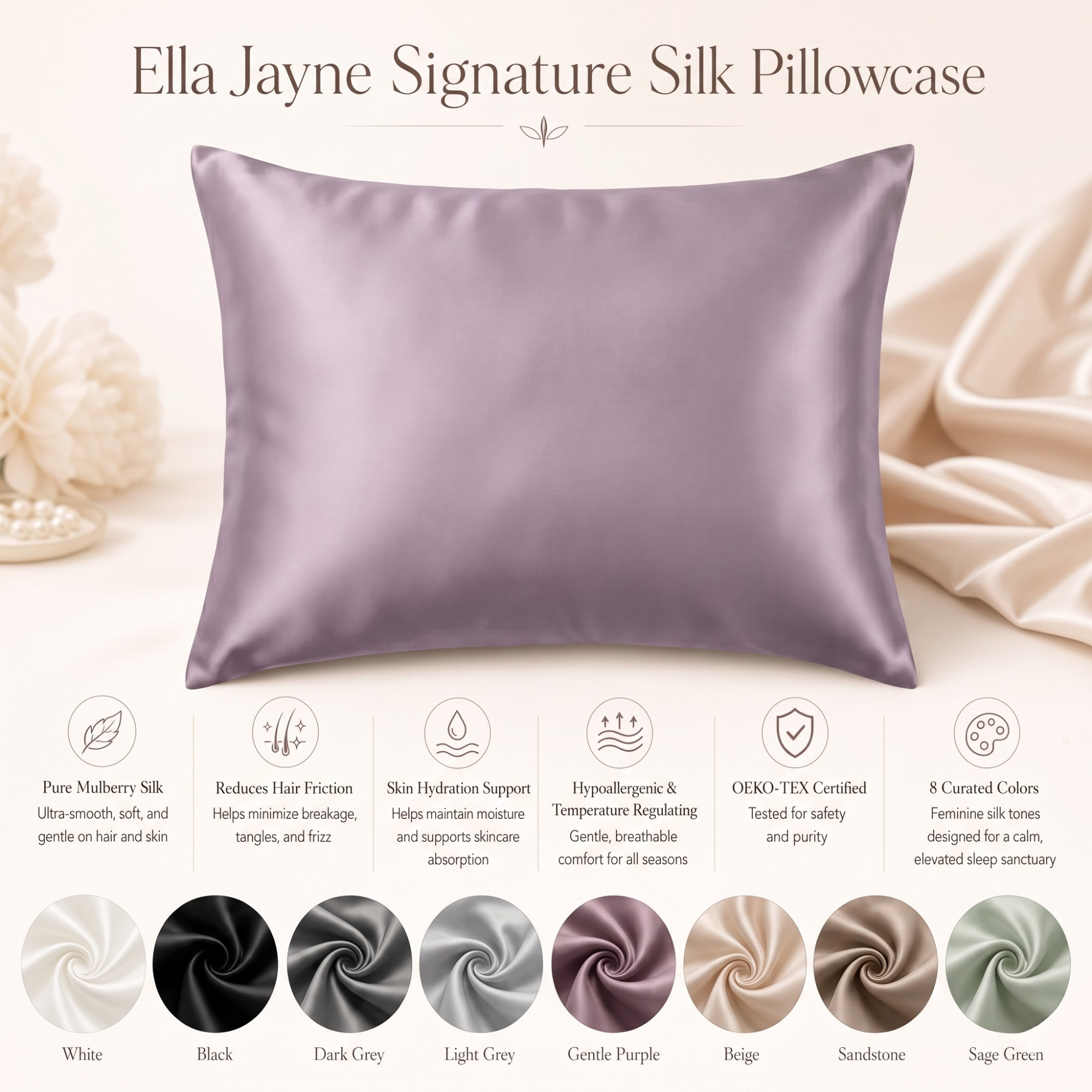 pillowcase / Color-Gentle Purple