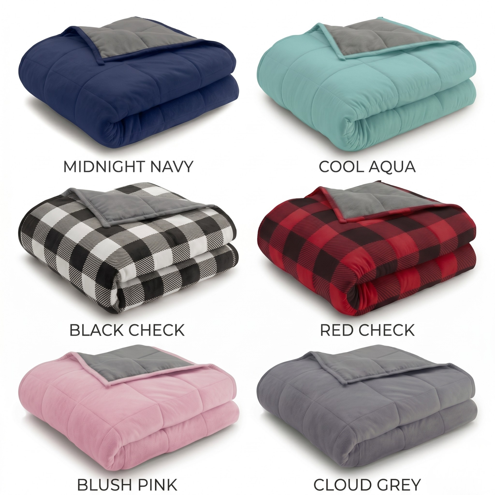CalmCore ™ Dual - Sided Weighted Blanket – Gentle Pressure for Deep Calm Relief (12/15/20 lb)
