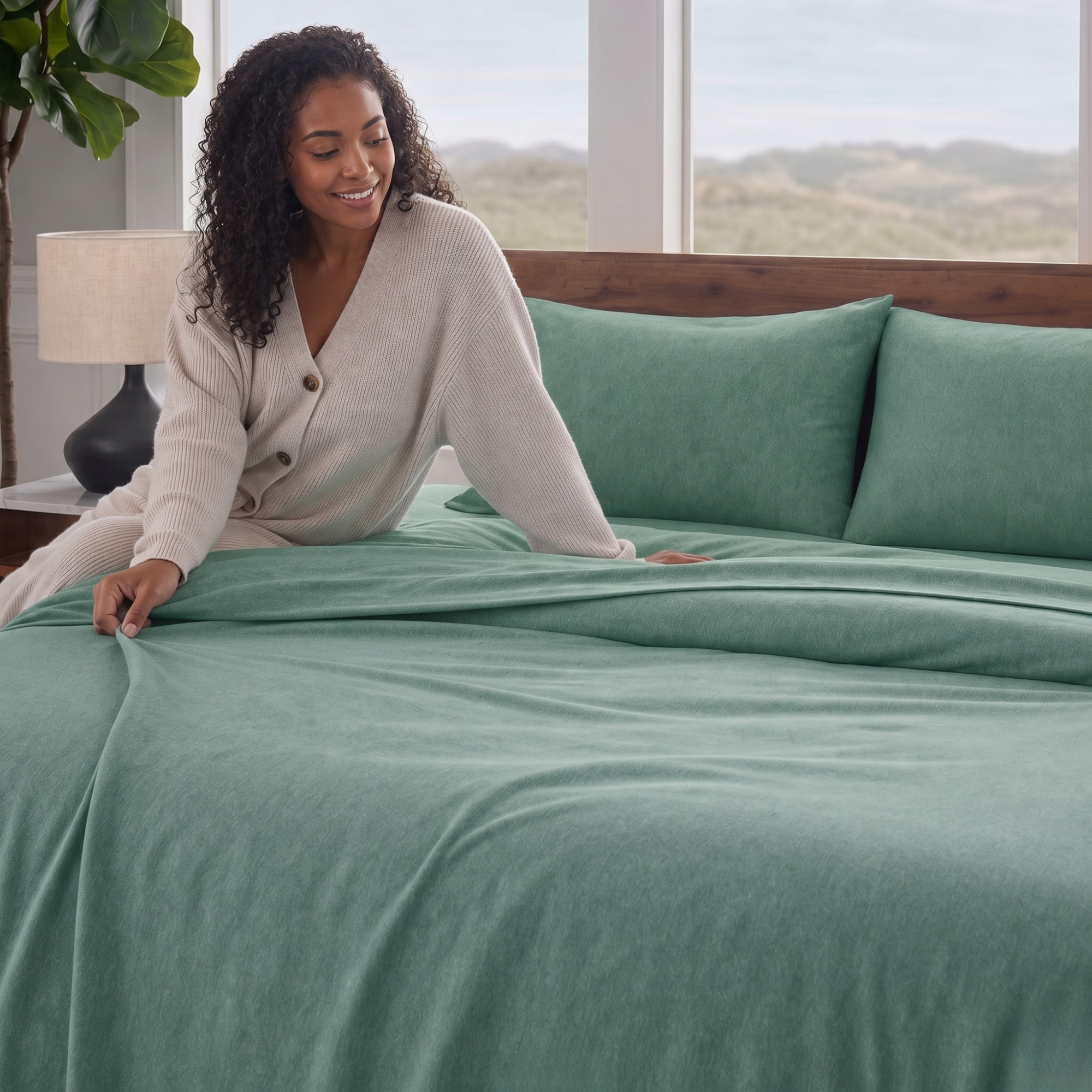 Duvet / Color-Green