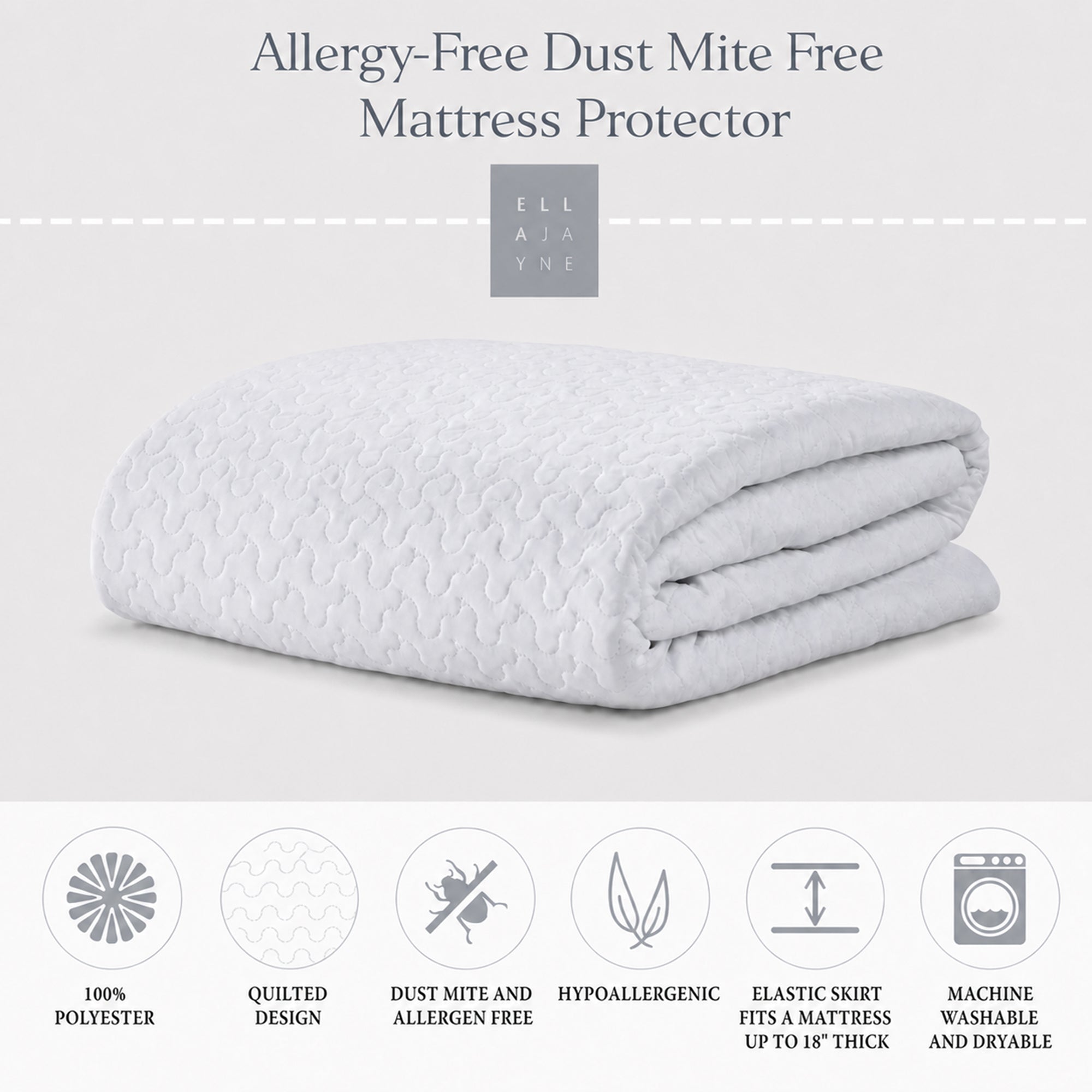 Allergy-Free Dust Mite Free Mattress Protector