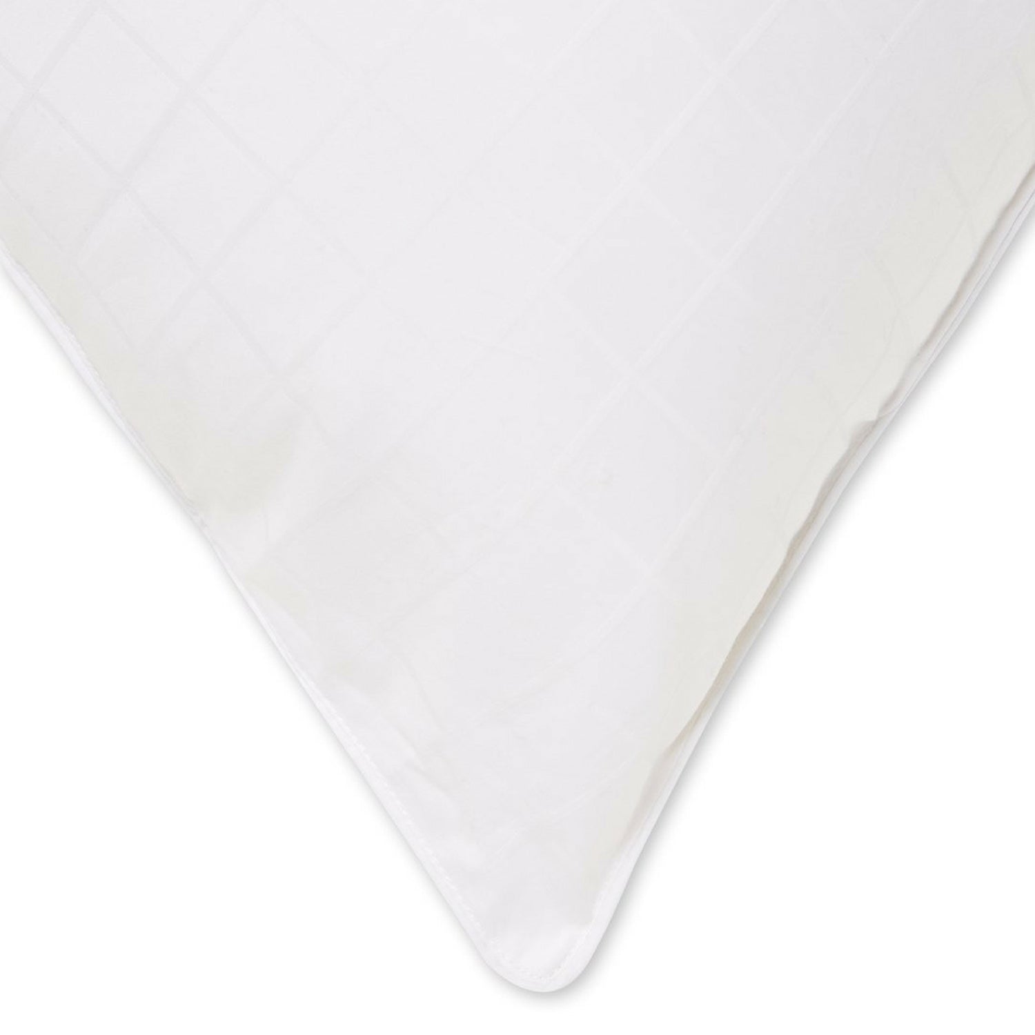 Soft Gel Filled 100% Cotton Dobby Windowpane Shell Stomach Sleeper Pillow