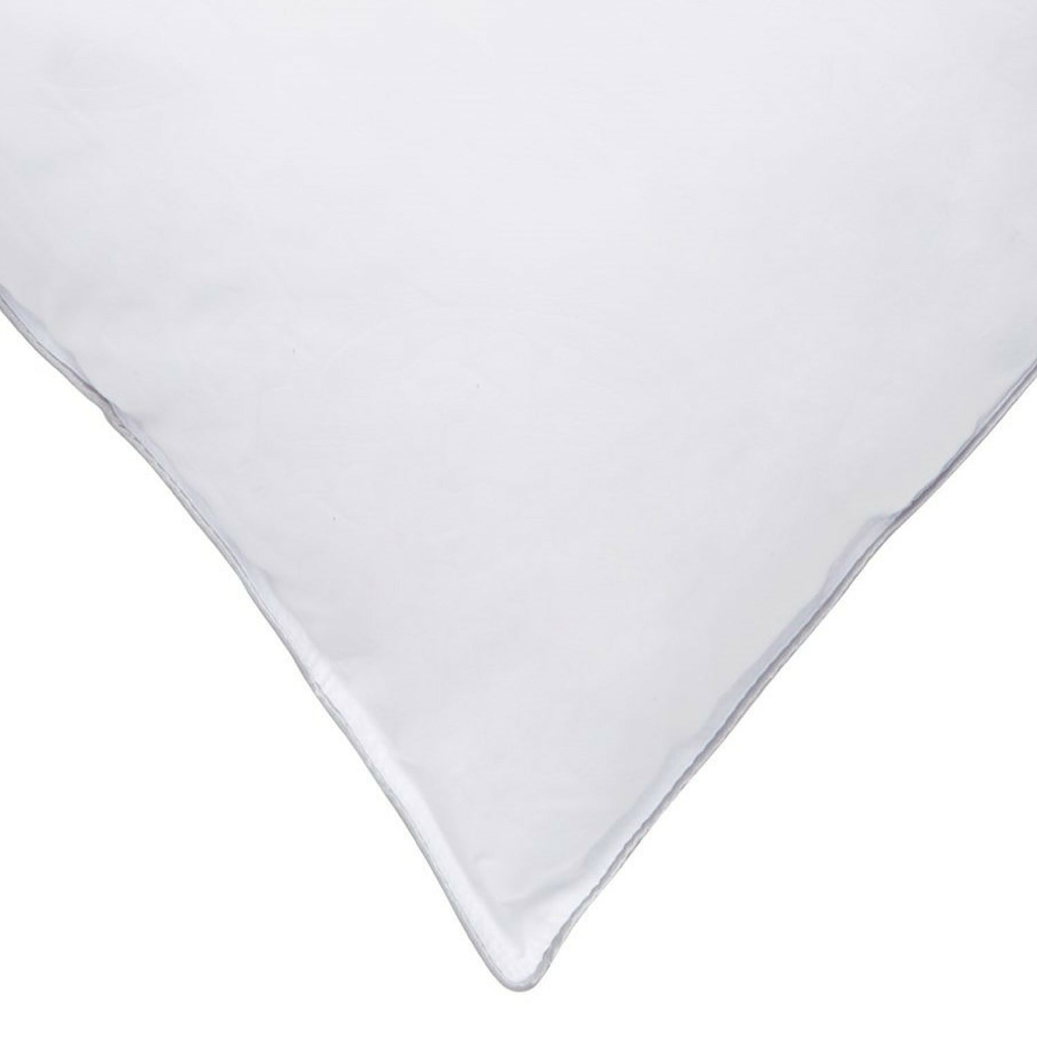 Extra Stuffed Allergy Free White Down Side/Back Sleeper Pillow with MicronOne Technology