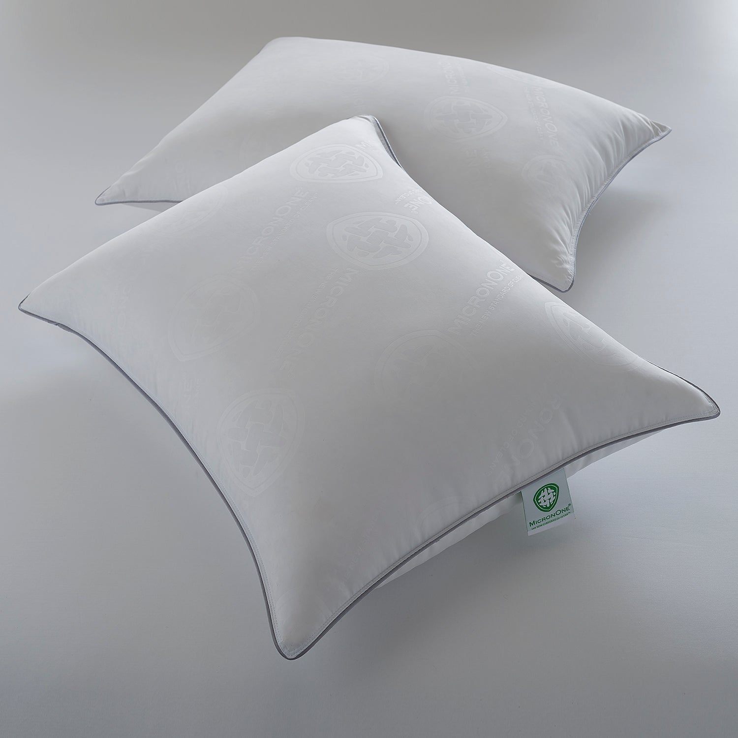 Allergy, Dust Mite & Bed Bug Free Medium Density Pillow with MicronOne Technology - Set of Two